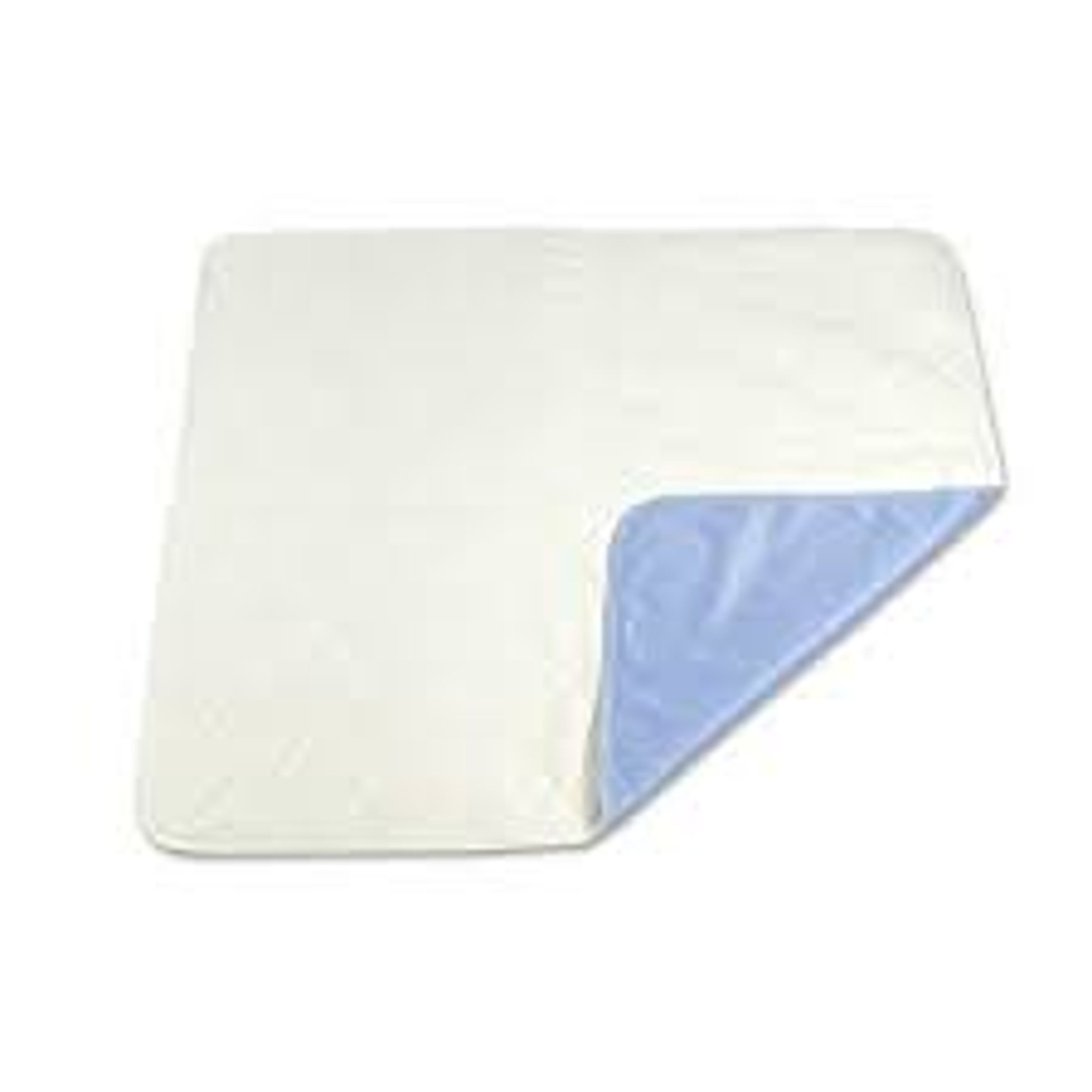 Beck's Classic Brushed Polyester Reusable Underpad, Blue, Moderate Absorbency