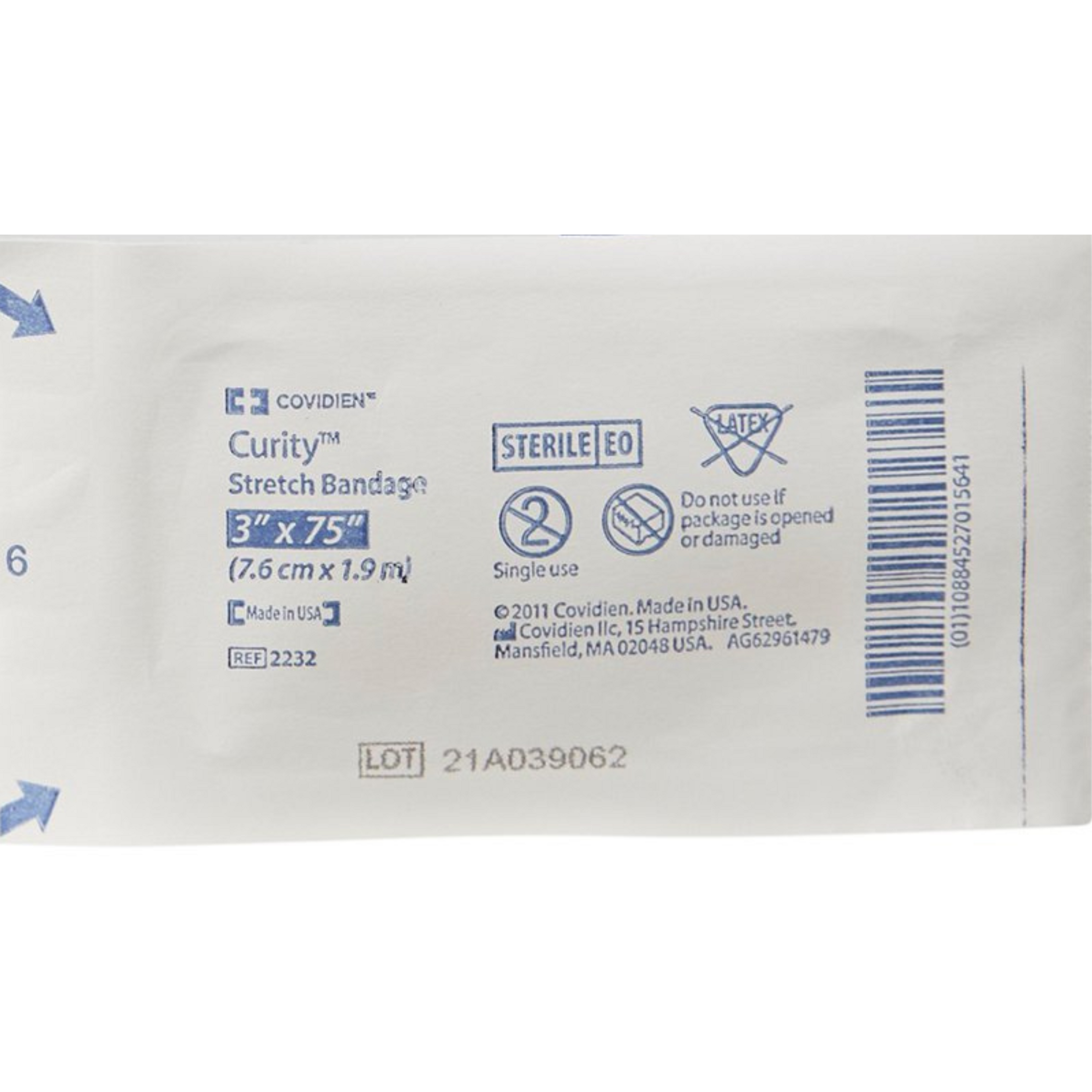 Cardinal Curity Stretch Bandage Roll, 3 X 75", 2232-, Box of 12