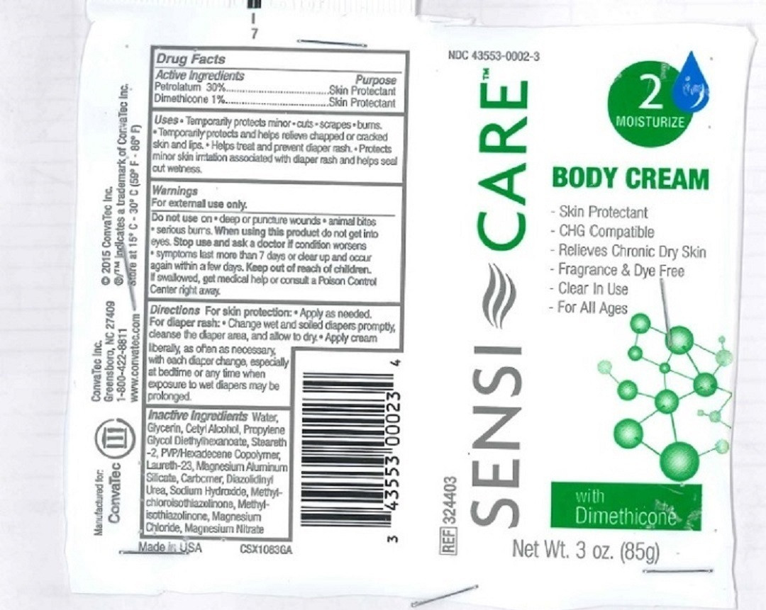 Medline Sensi-Care Body Cream with Dimethicone, 3 oz.