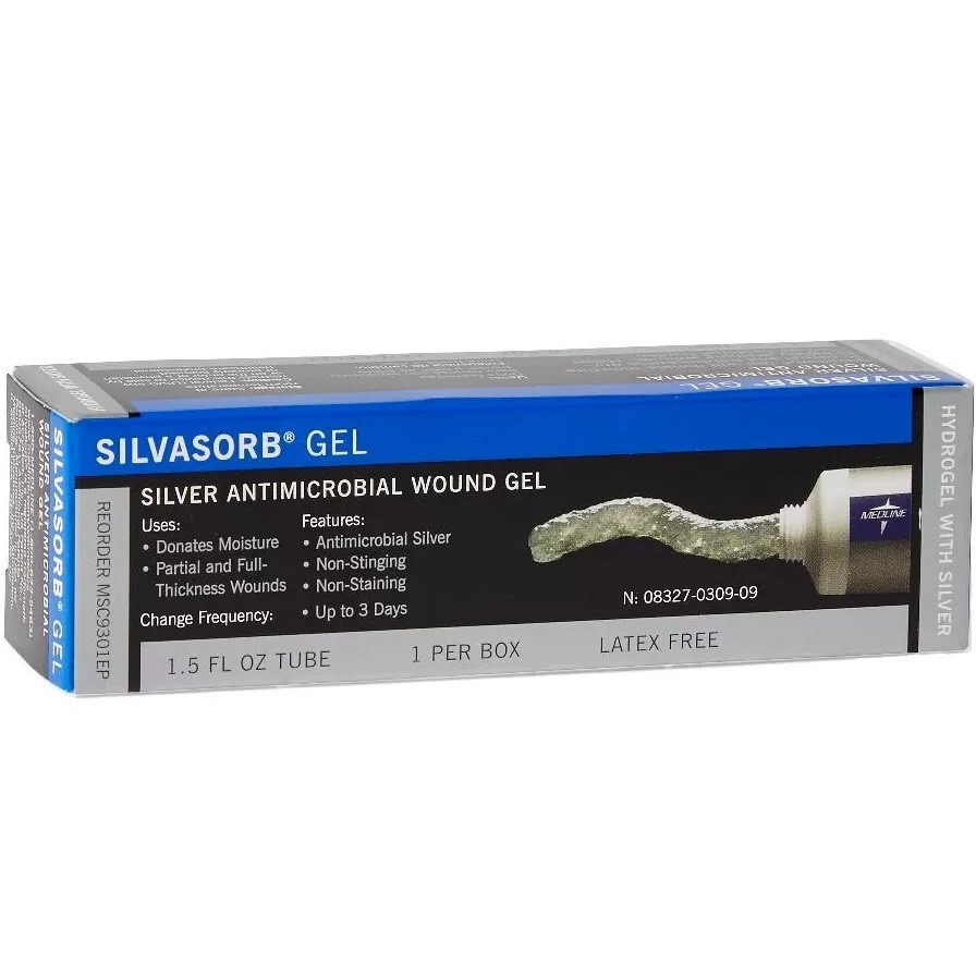 Medline Silvasorb Gel Silver Antimicrobial Wound Gel