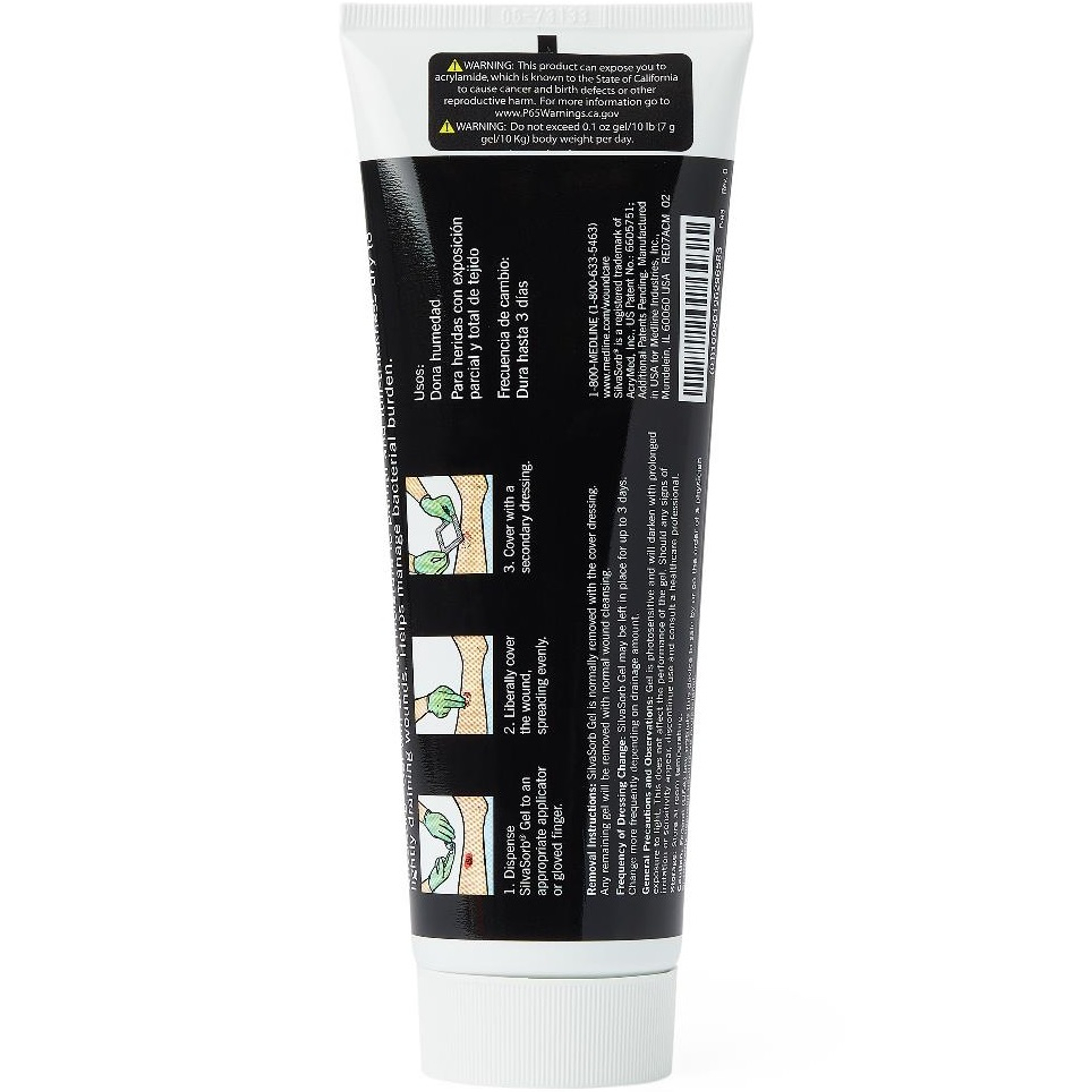 Medline Silvasorb Gel Silver Antimicrobial Wound Gel