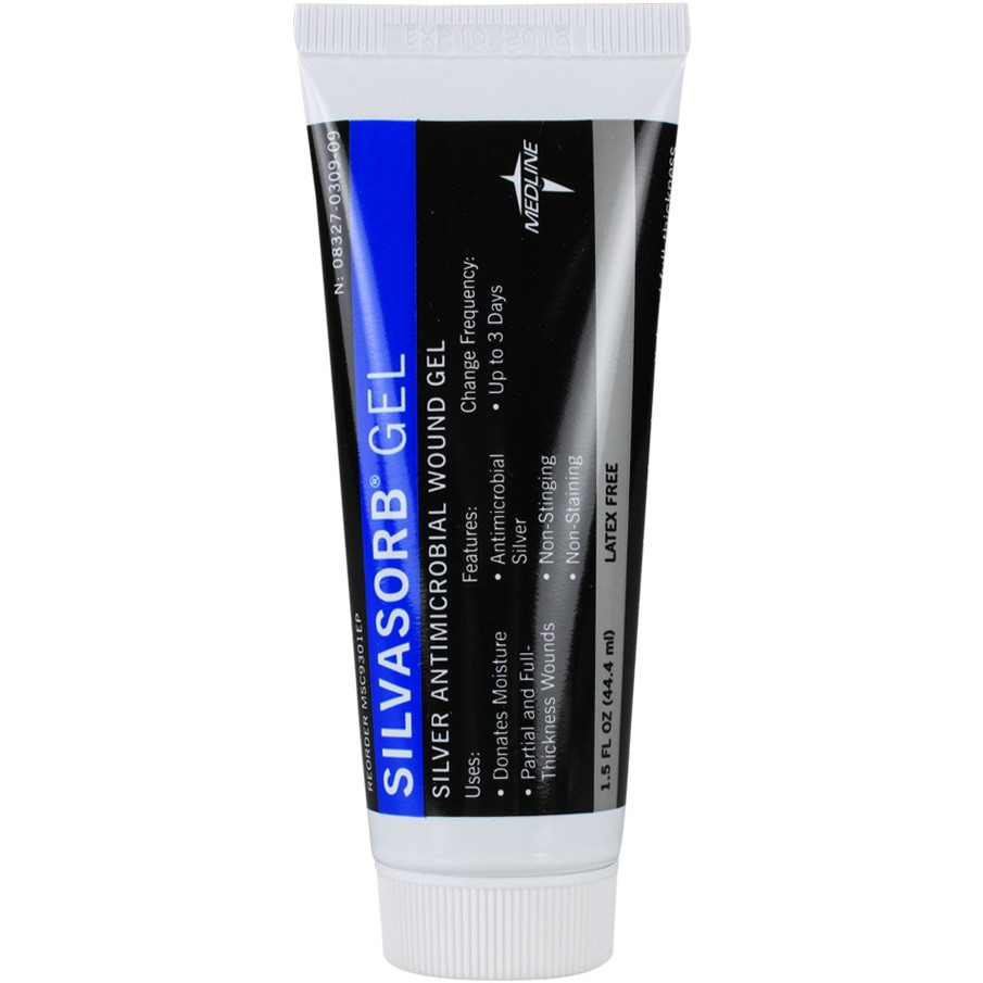Medline Silvasorb Gel Silver Antimicrobial Wound Gel