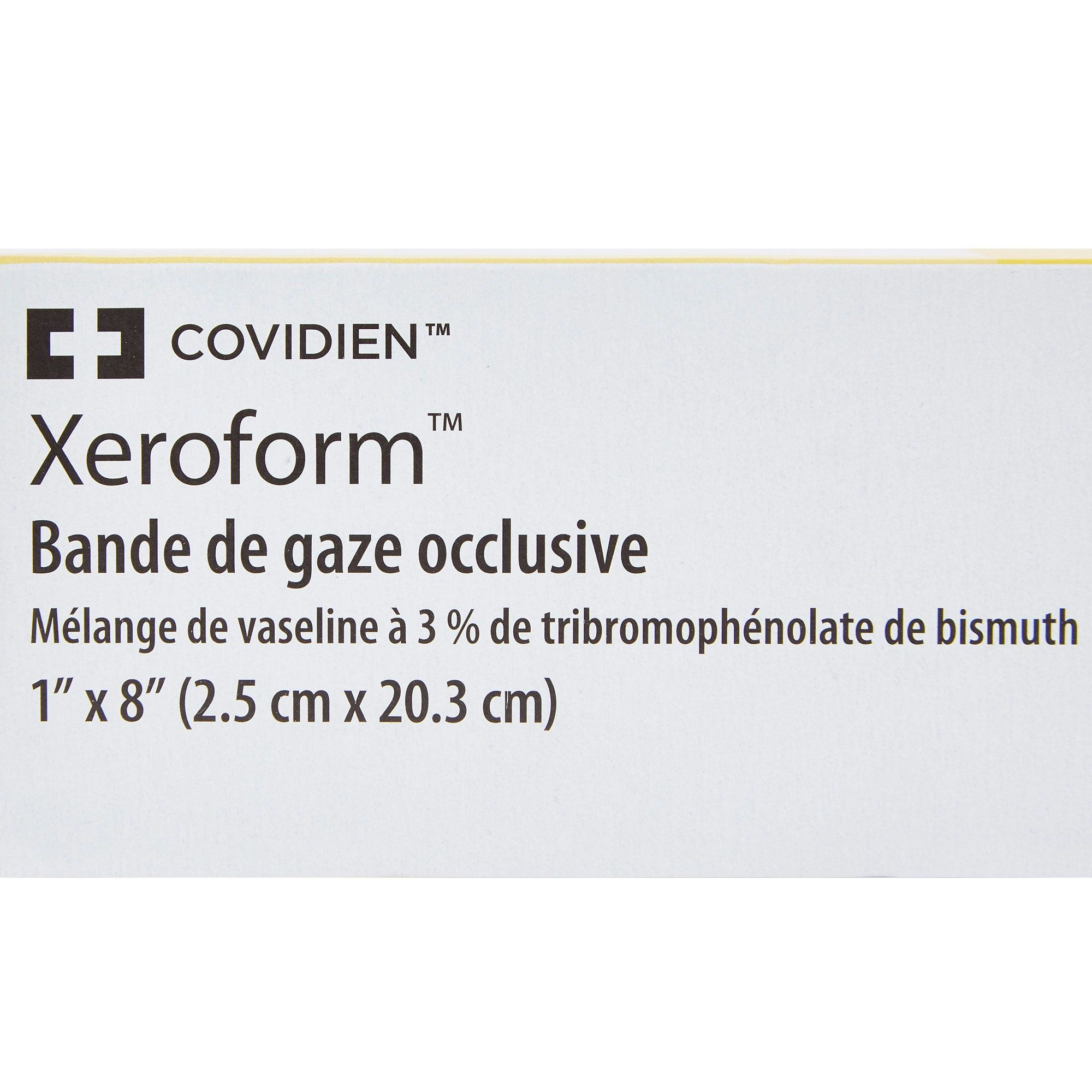 Cardinal Xeroform Occlusive Gauze Strip, 1 X 8", 8884433301, Box of 50