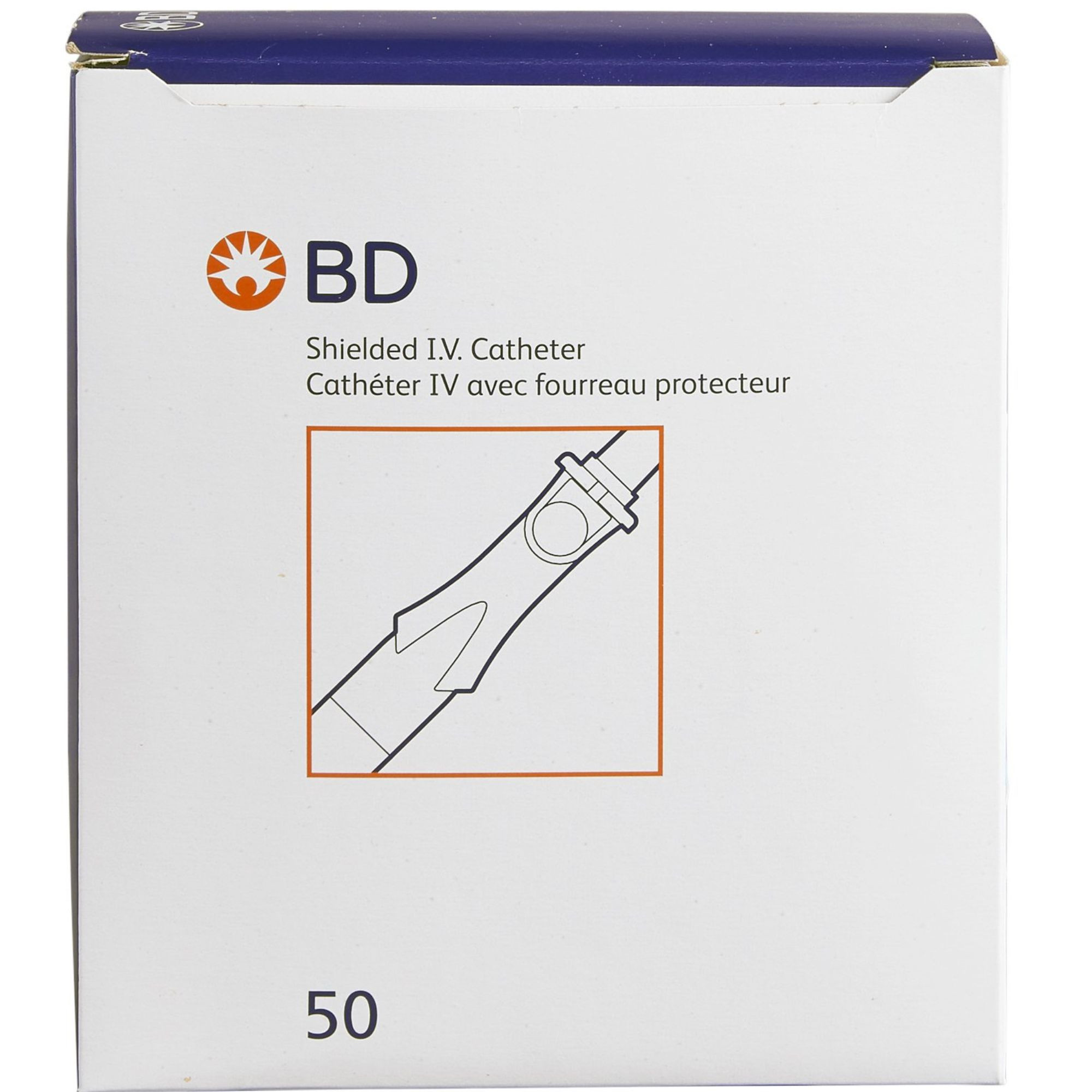 BD Insyte Autoguard Shielded IV Catheter, Straight Hub, 22 Gauge