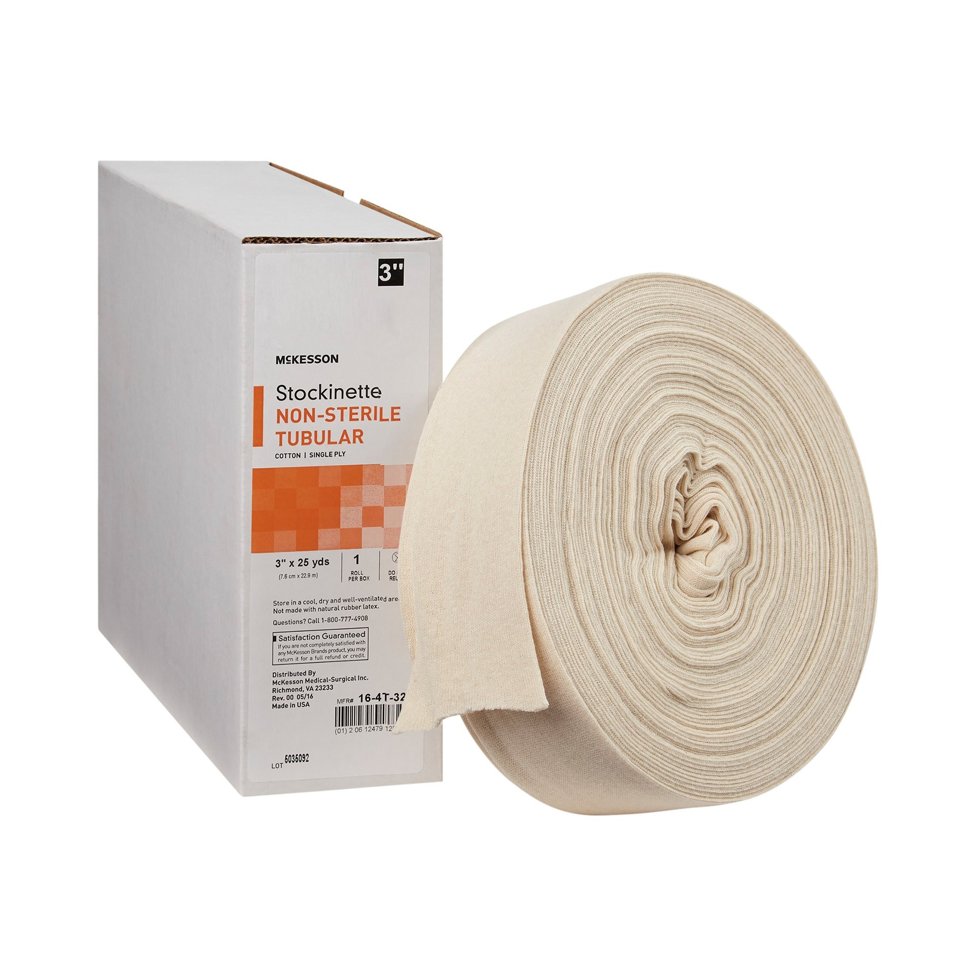 McKesson Stockinette, Non-Sterile, Tubular, 3" X 25 yd, 16-4T-325, Case of 12
