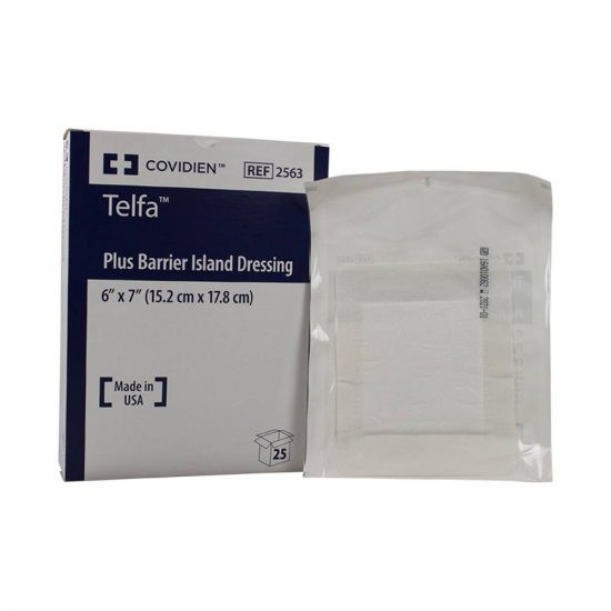 Cardinal Telfa Adhesive Island Dressing, 6 X 6"
