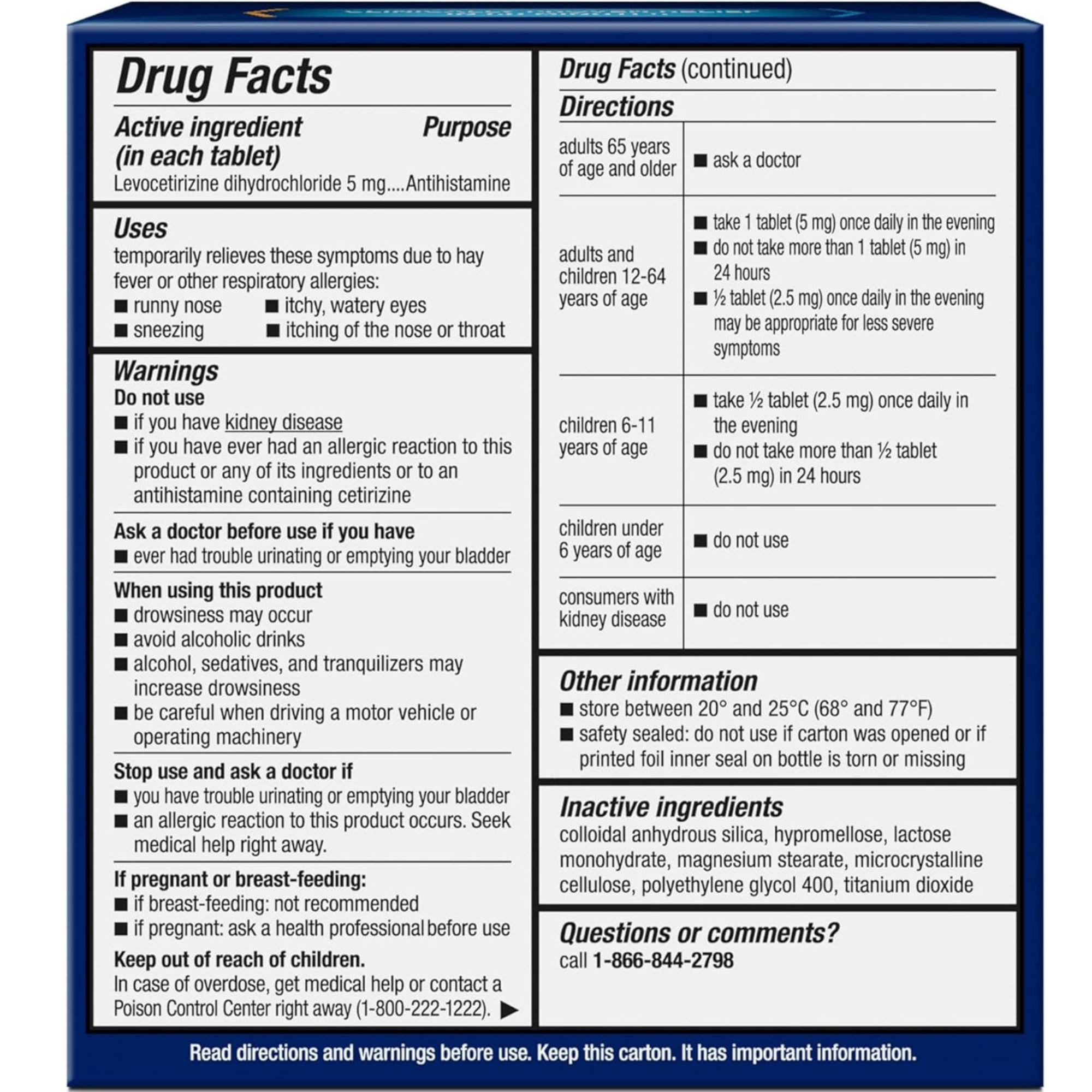 Xyzal 24 Hour Allergy Relief