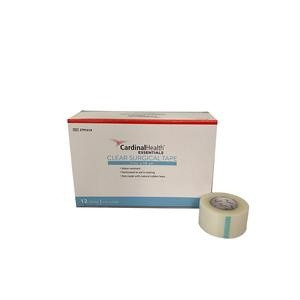 Cardinal Health Essentials ReliaMed Clear Surgical Tape, .5" X 10 yds, PL05A, 1 Each