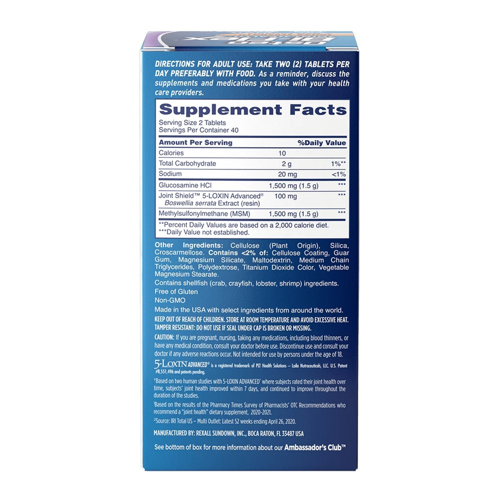 Osteo Bi-Flex Joint Health Triple Strength + MSM Formula Supplement , 80 Tablets