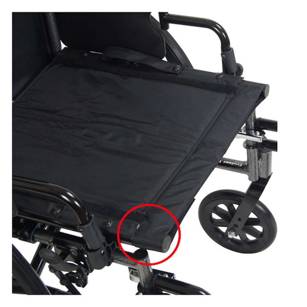 Drive Cruiser III Wheelchair, Flip Back Detachable Full Arm, Swing-Away Footrests