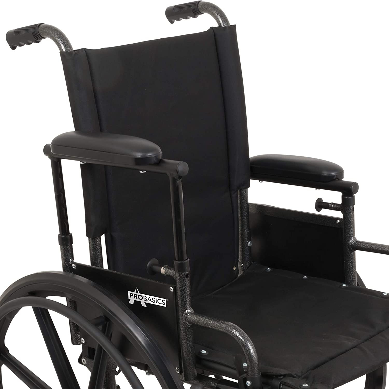 ProBasics K4 High Strength Wheelchair, Lightweight, Flip-back Padded Armrests, Swing-Away Footrests, WC41616DS, 16" - 1 Each