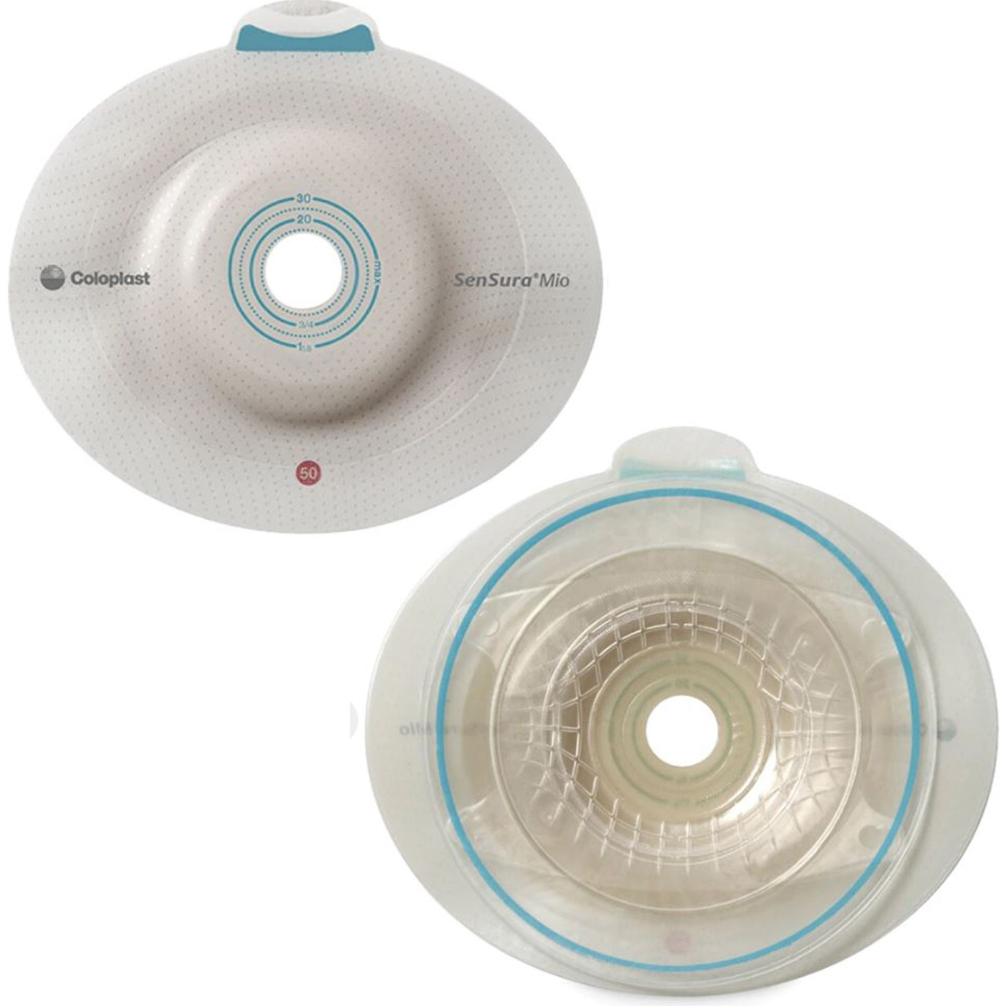 Coloplast SenSura Mio Convex Deep Click Ostomy Barrier, Cut-to-fit, Belt Tabs, 15-30 mm Stoma