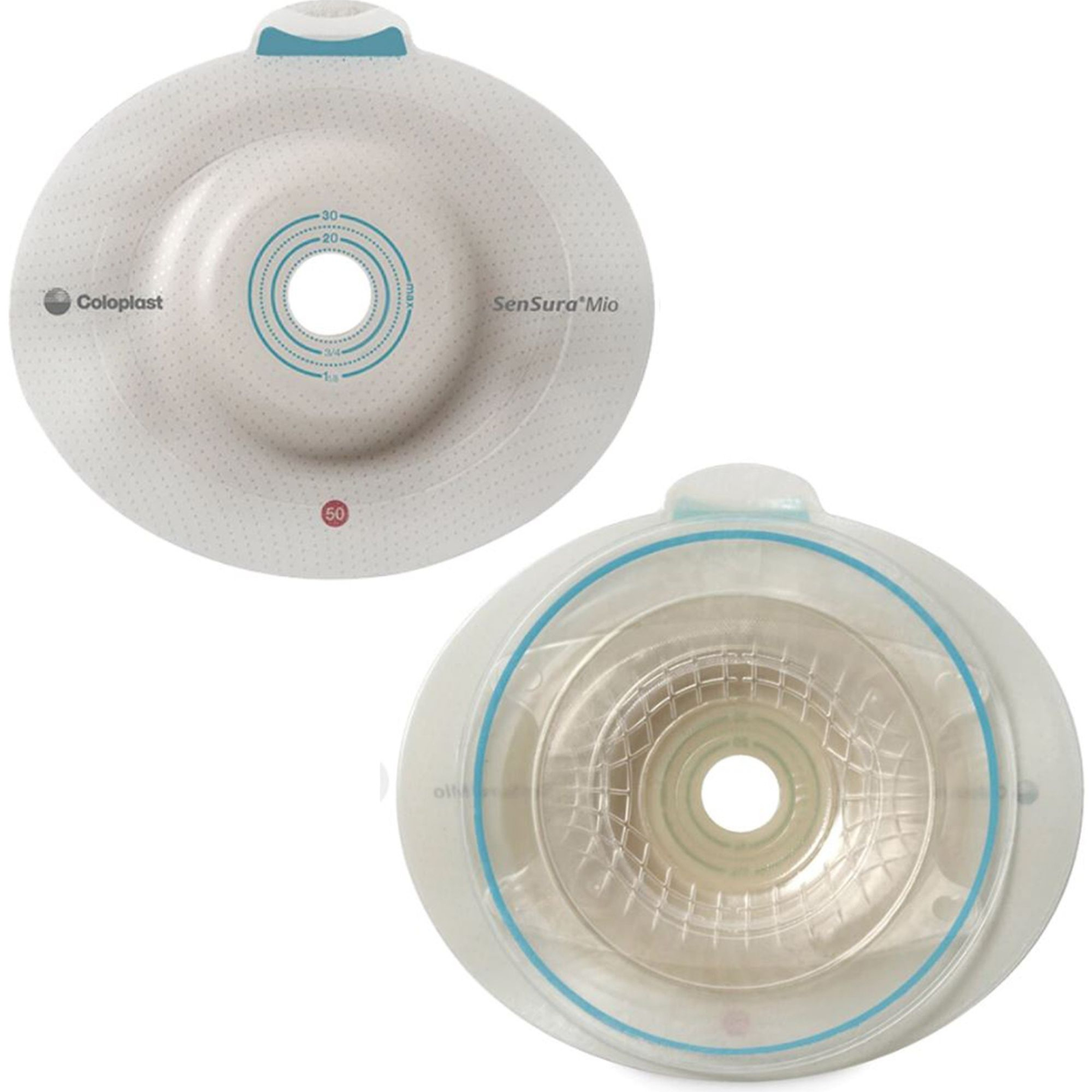 Coloplast SenSura Mio Convex Deep Click Ostomy Barrier, Cut-to-fit, Belt Tabs, 15-30 mm Stoma