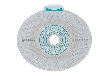 Coloplast SenSura Mio Click Ostomy Barrier, Pre-cut, Belt tabs, Flat, 48 mm Stoma, 10505, 40 mm Flange - Box of 5