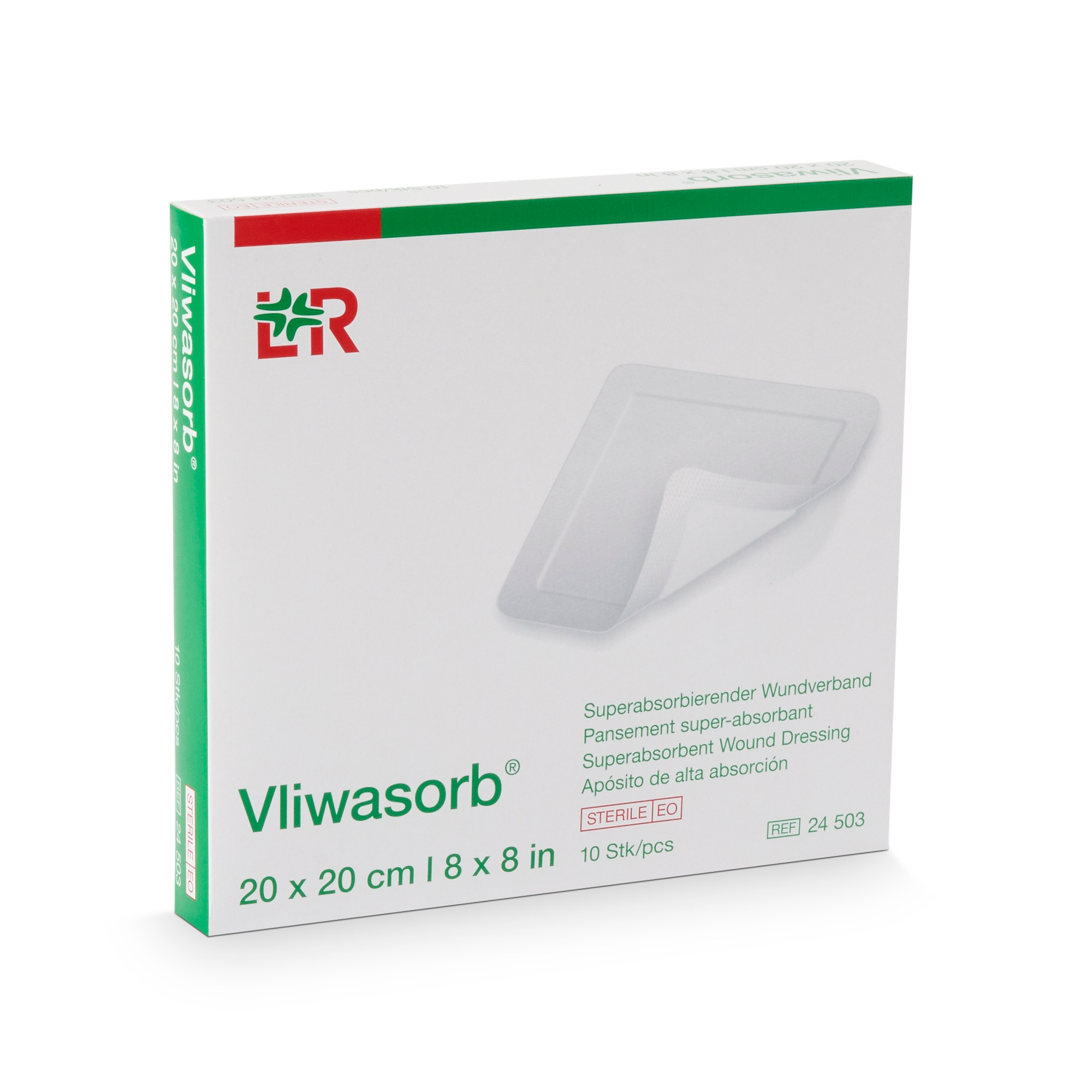 Vliwasorb Super Absorbent Dressing, 8 X 8"