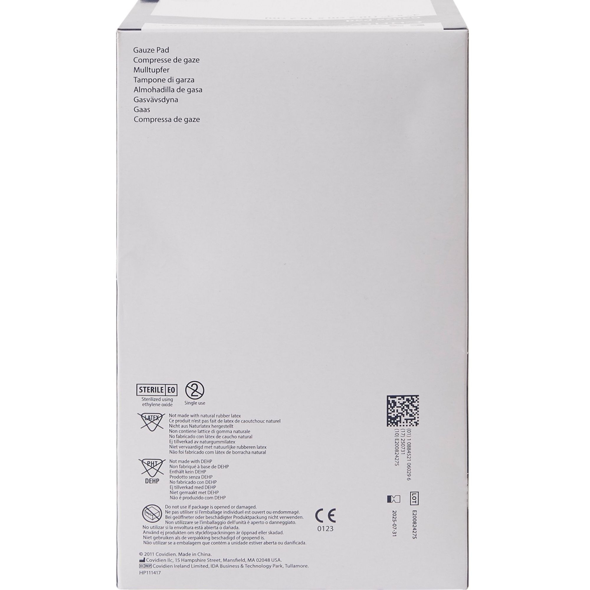 Cardinal Health Curity Gauze Pad, Sterile, 4 X 4", 6309, Box of 100