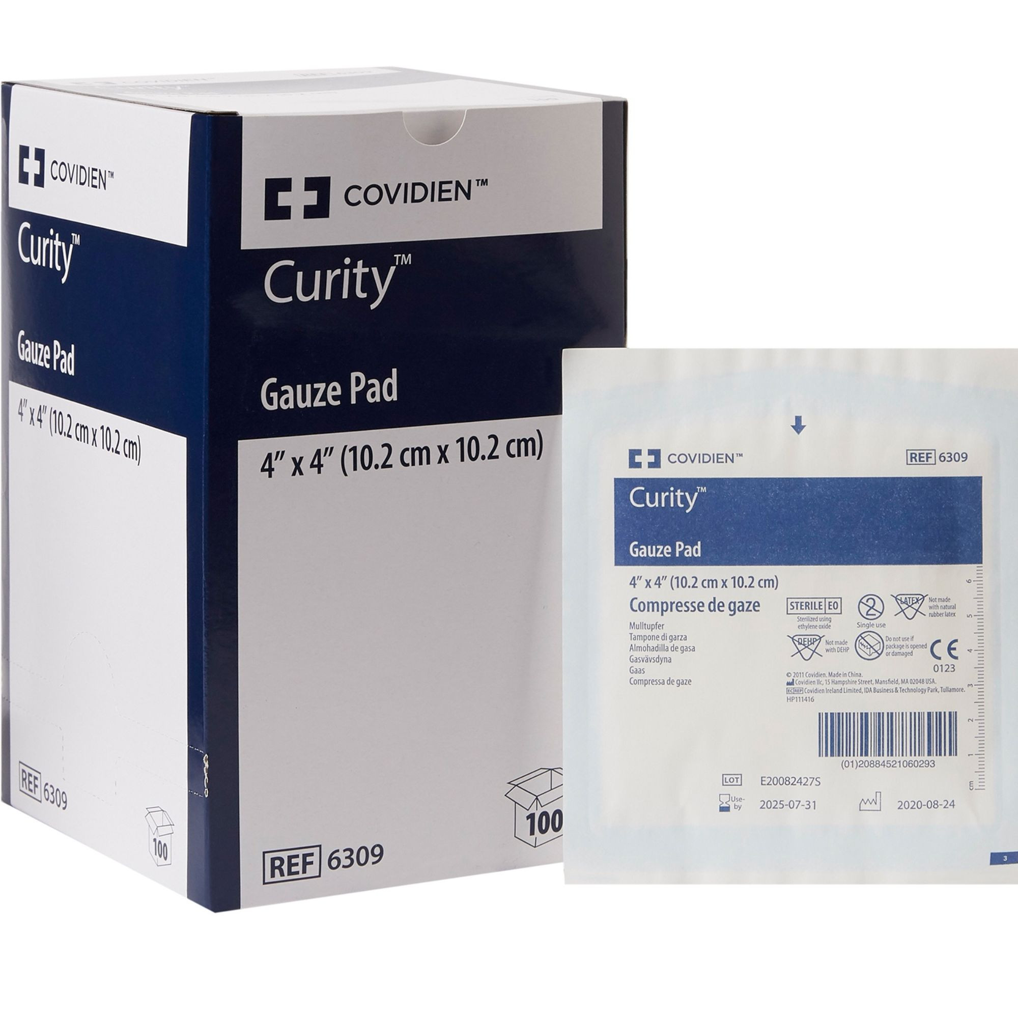 Cardinal Health Curity Gauze Pad, Sterile, 4 X 4", 6309, Box of 100