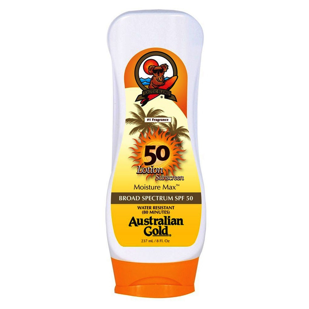 Australian Gold Moisture Max Sunscreen Lotion, SPF 50, 8 oz., A70540, 1 Each