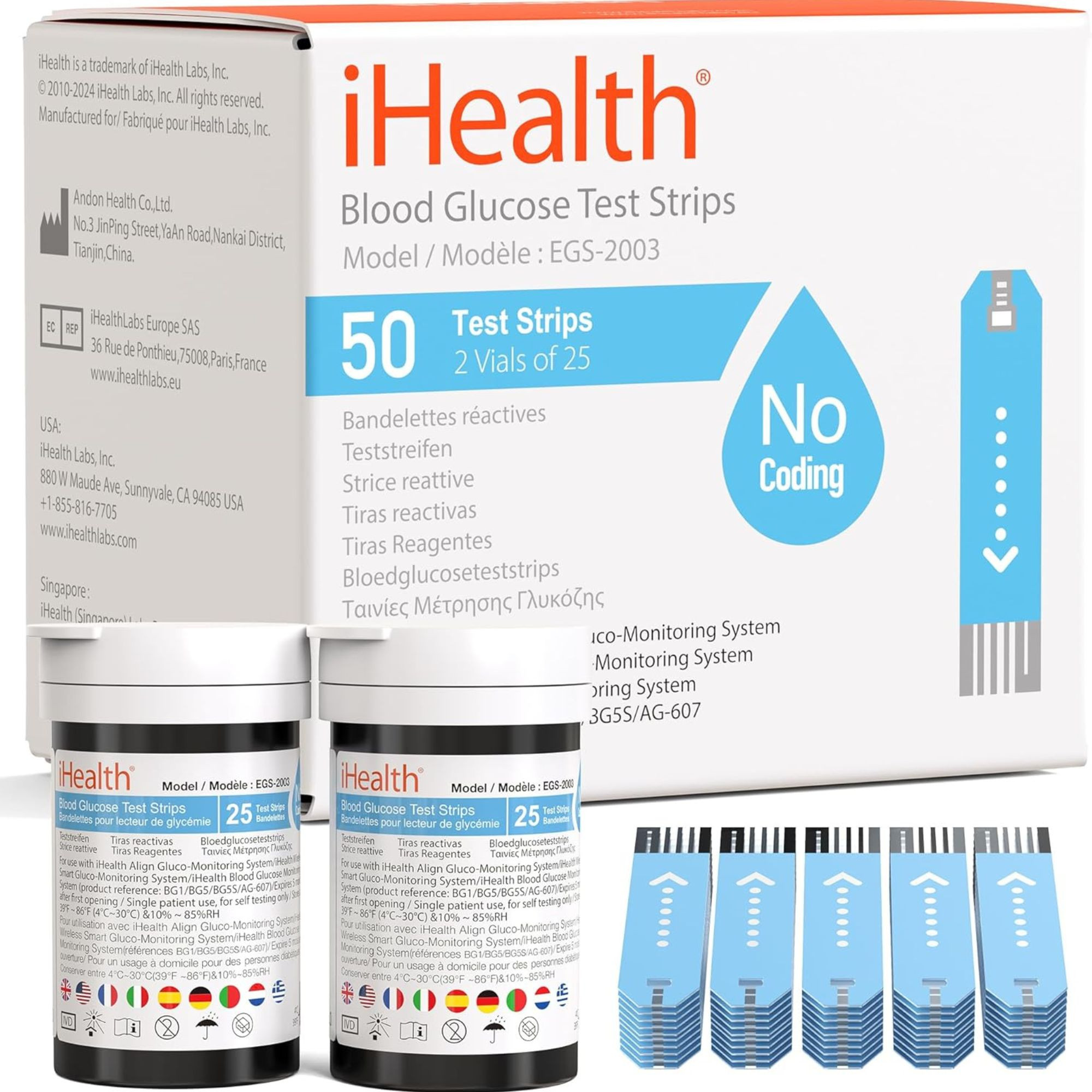 iHealth Blood Glucose Test Strips