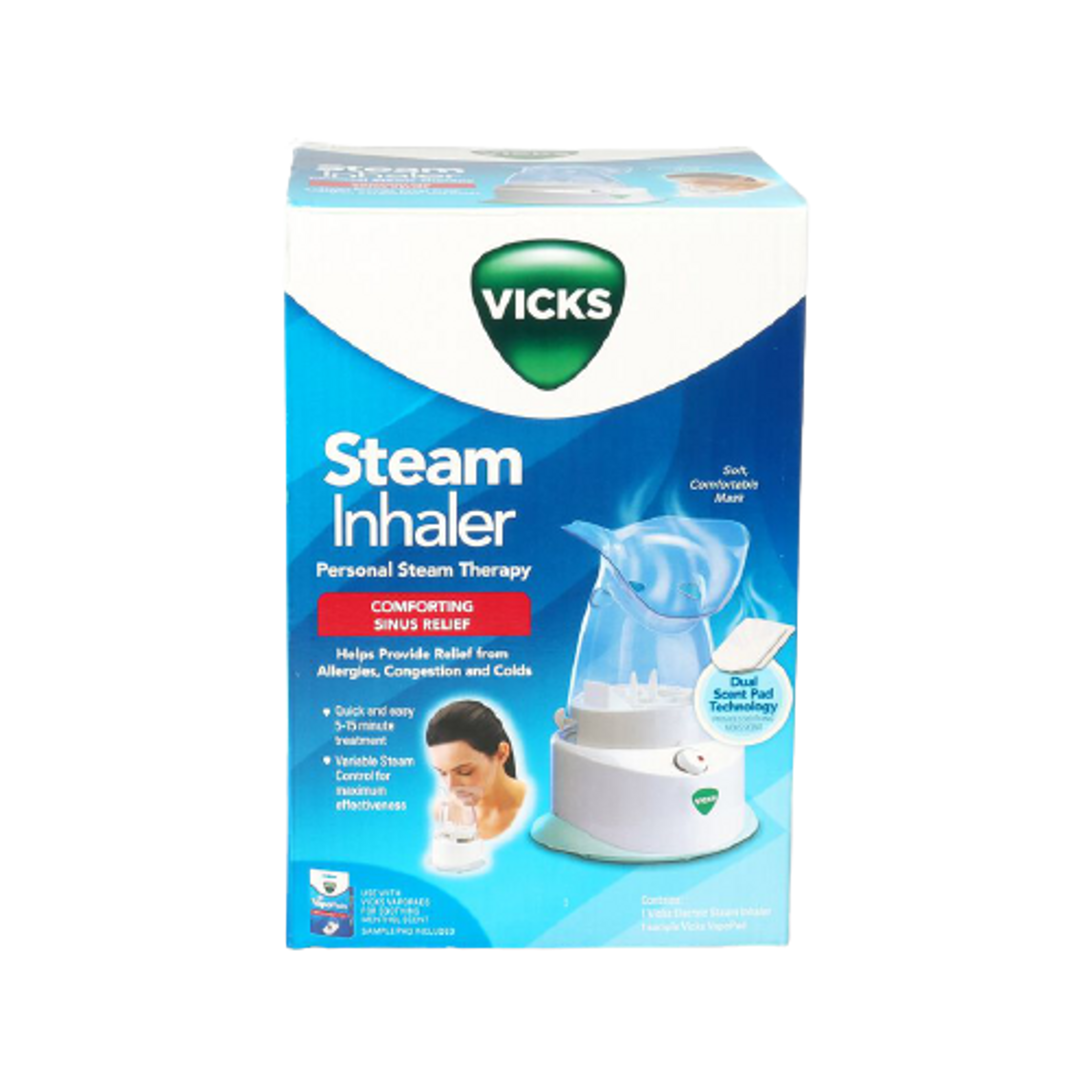 Vicks Electric Steam Inhaler, V1200-6-VV1, 1 Each