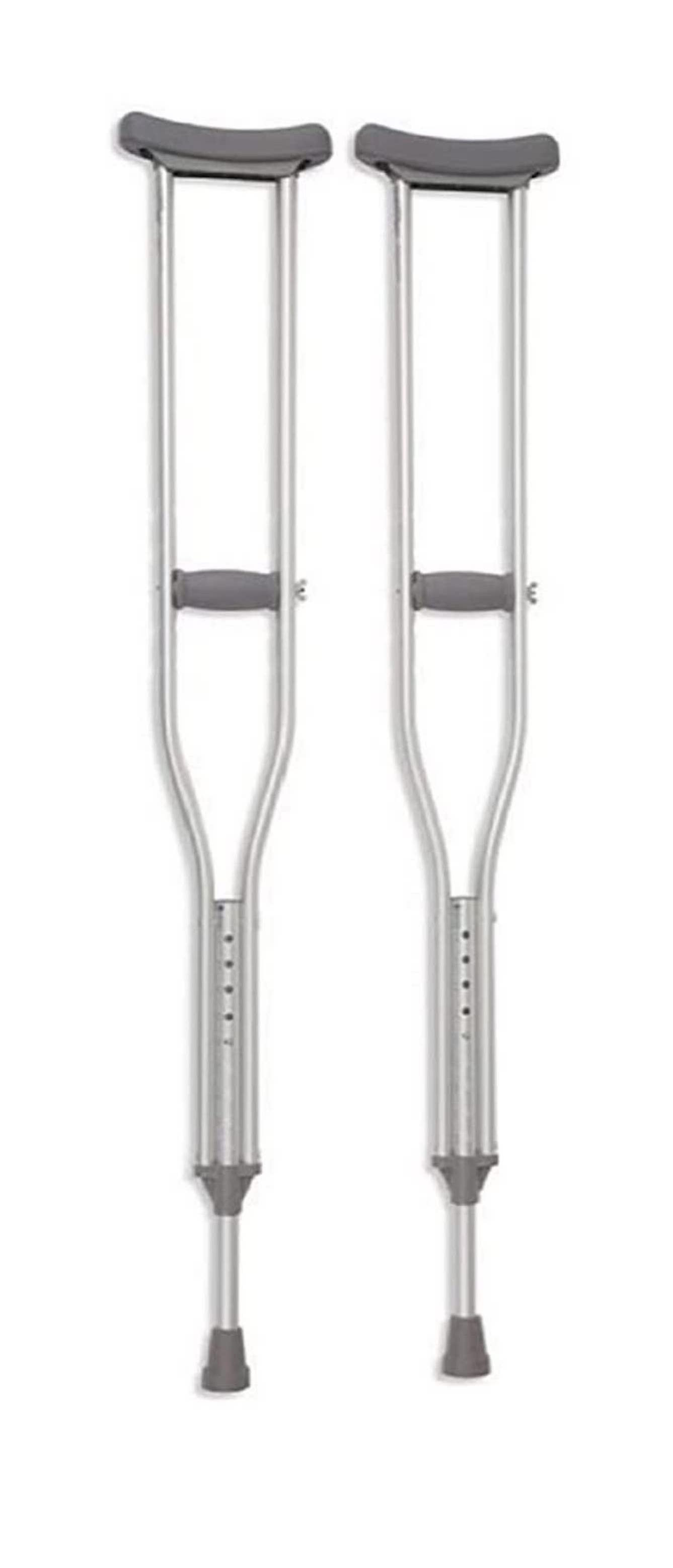 Cardinal Health Push Button Axillary Crutch, CA901AD, 2 Pack