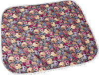 Salk Company CareFor Reusable Chair Pad, 18 X 18", 1969LP, Floral Print - Pack of 2