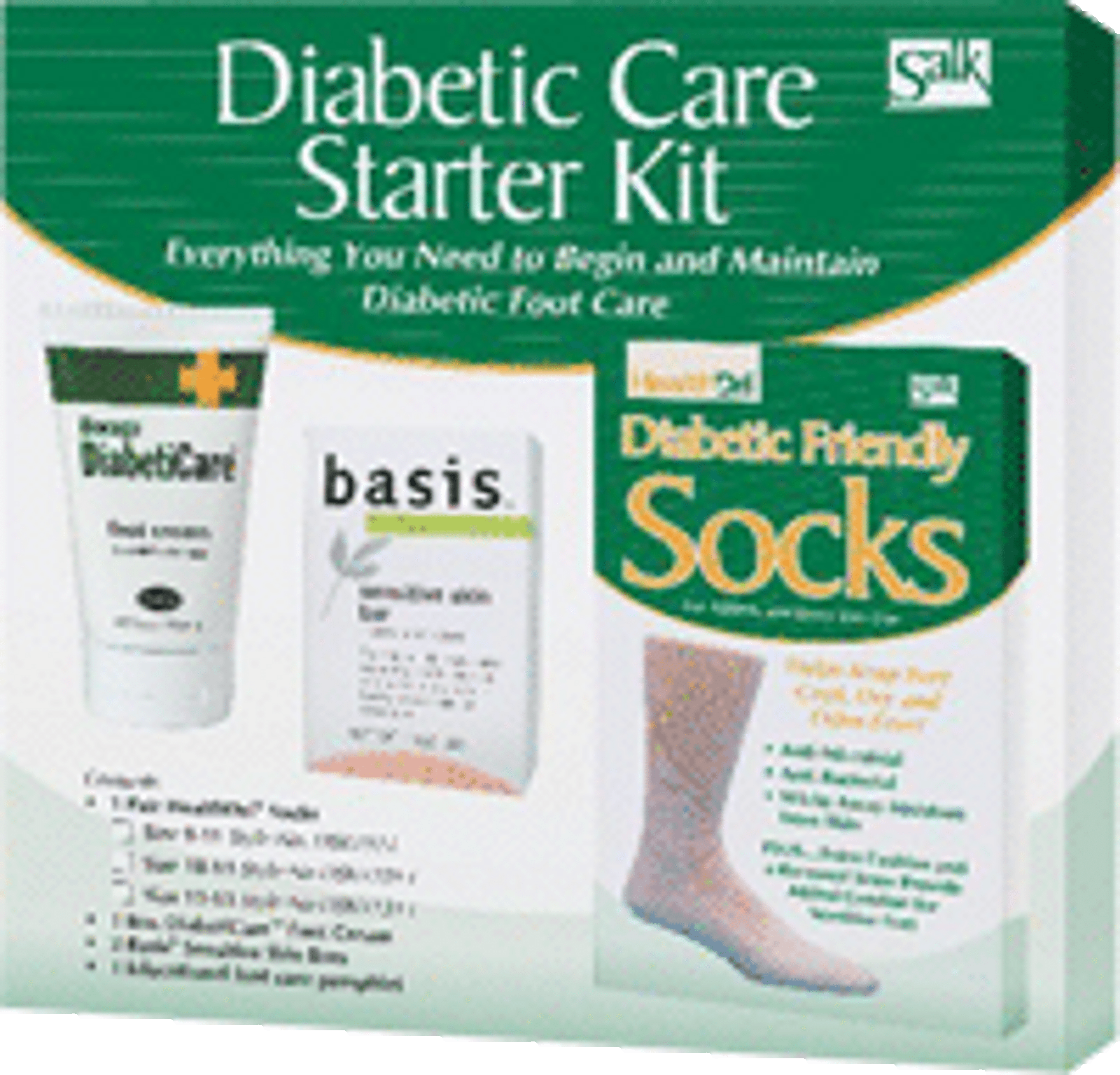 Salk Diabetic Foot Care Starter Kit, DSKT1013, Size 10-13 - 1 Each