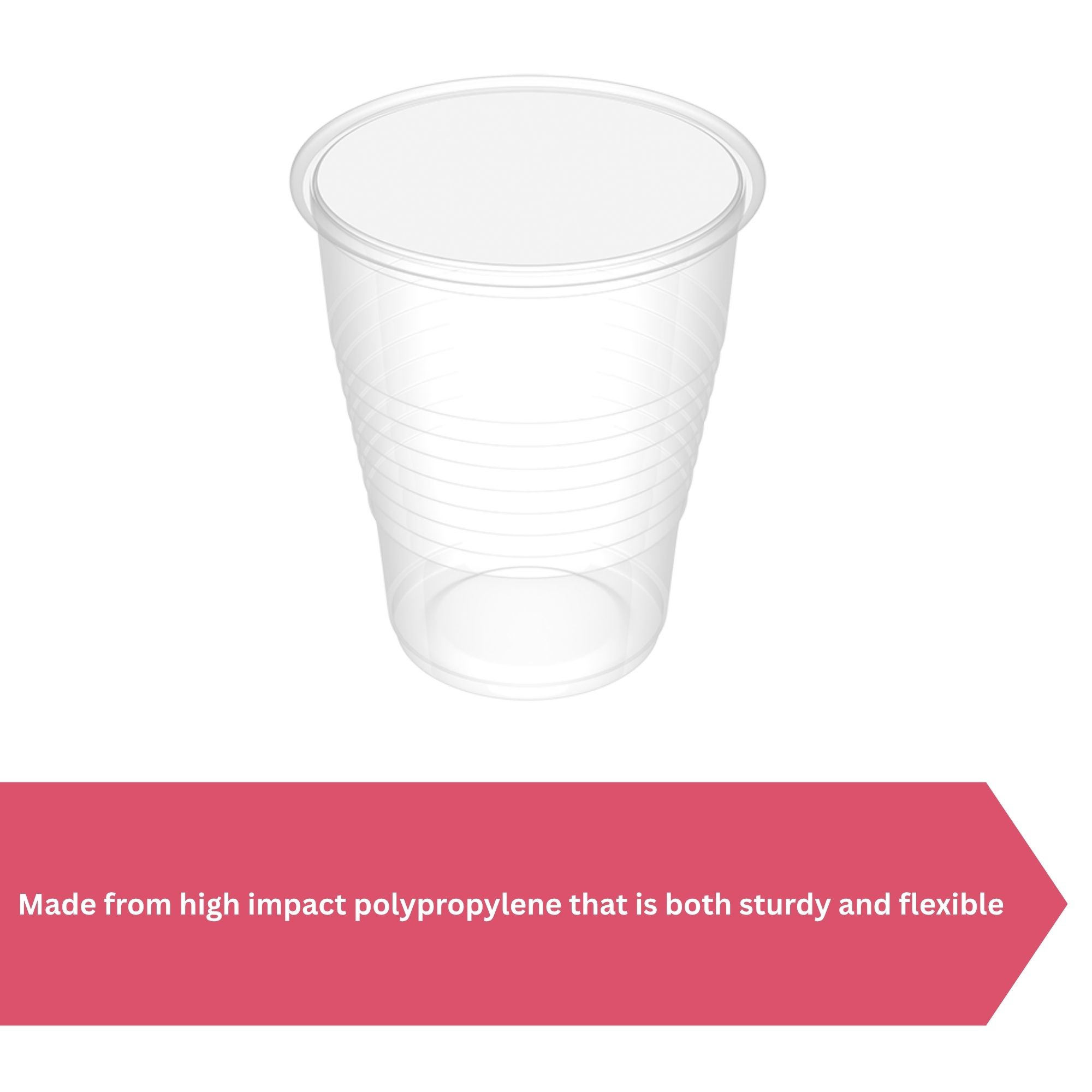 Dynarex Plastic Drinking Cups, 5 oz, 4255, Pack of 100