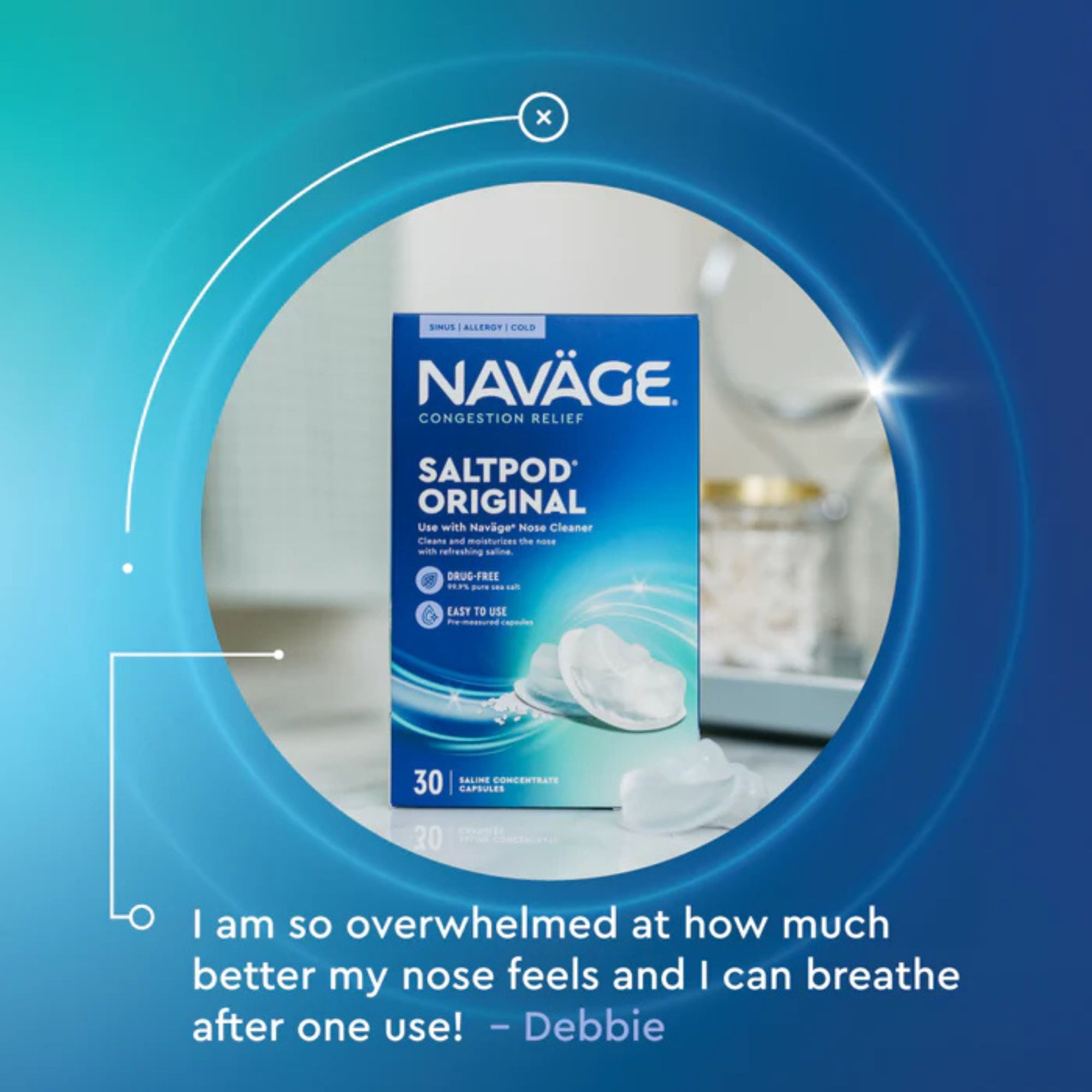 Navage SaltPod Saline Concentrate Capsules