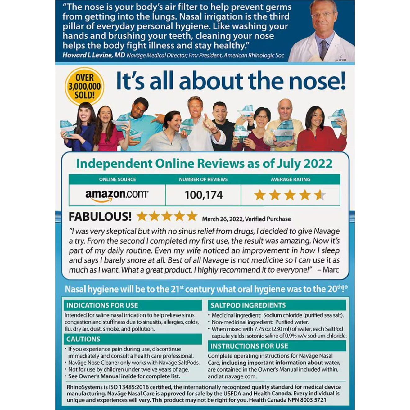 Navage Saline Nasal Irrigation Starter Kit