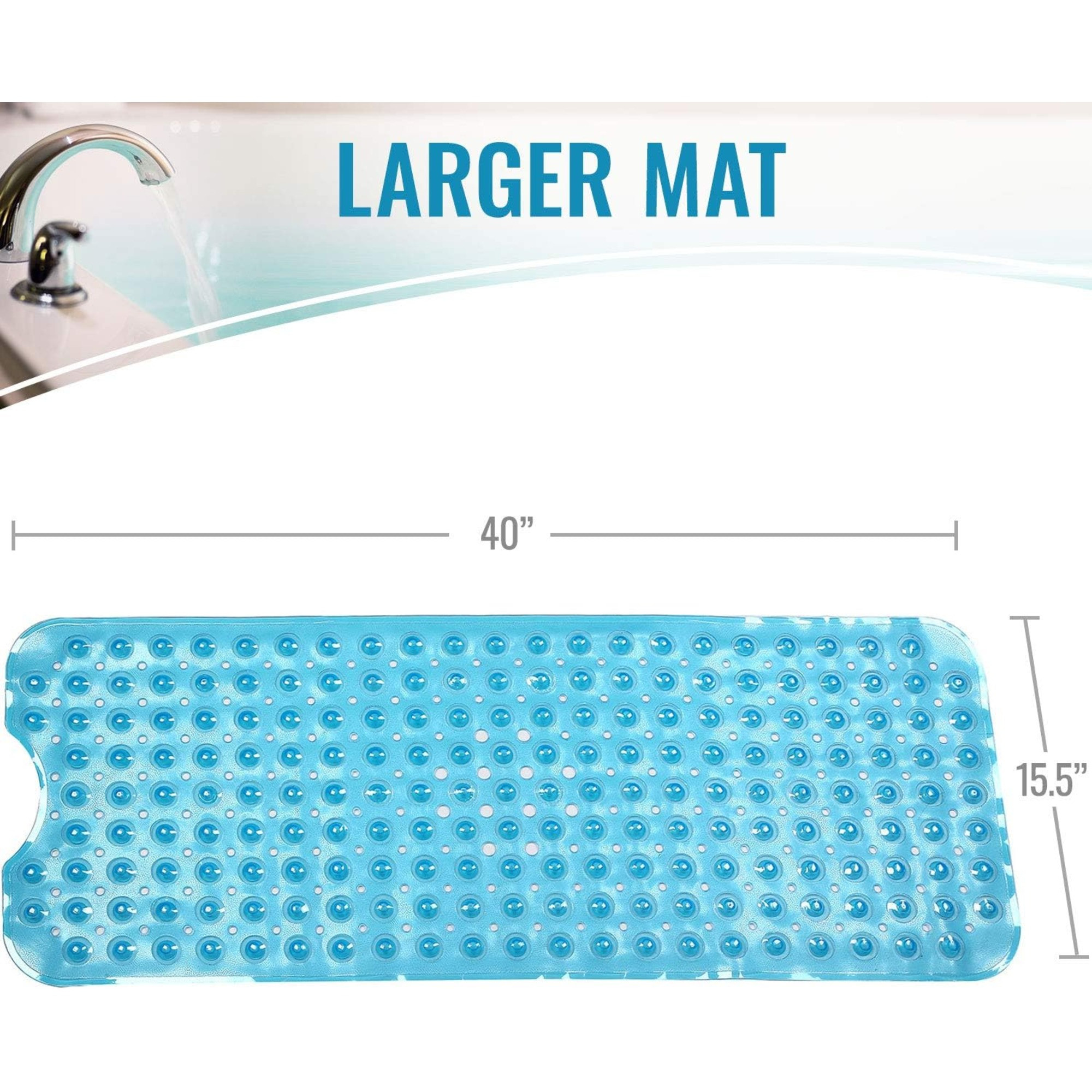 HealthSmart No-Skid Cushioned Bath Mat, 52317400100, 1 Each