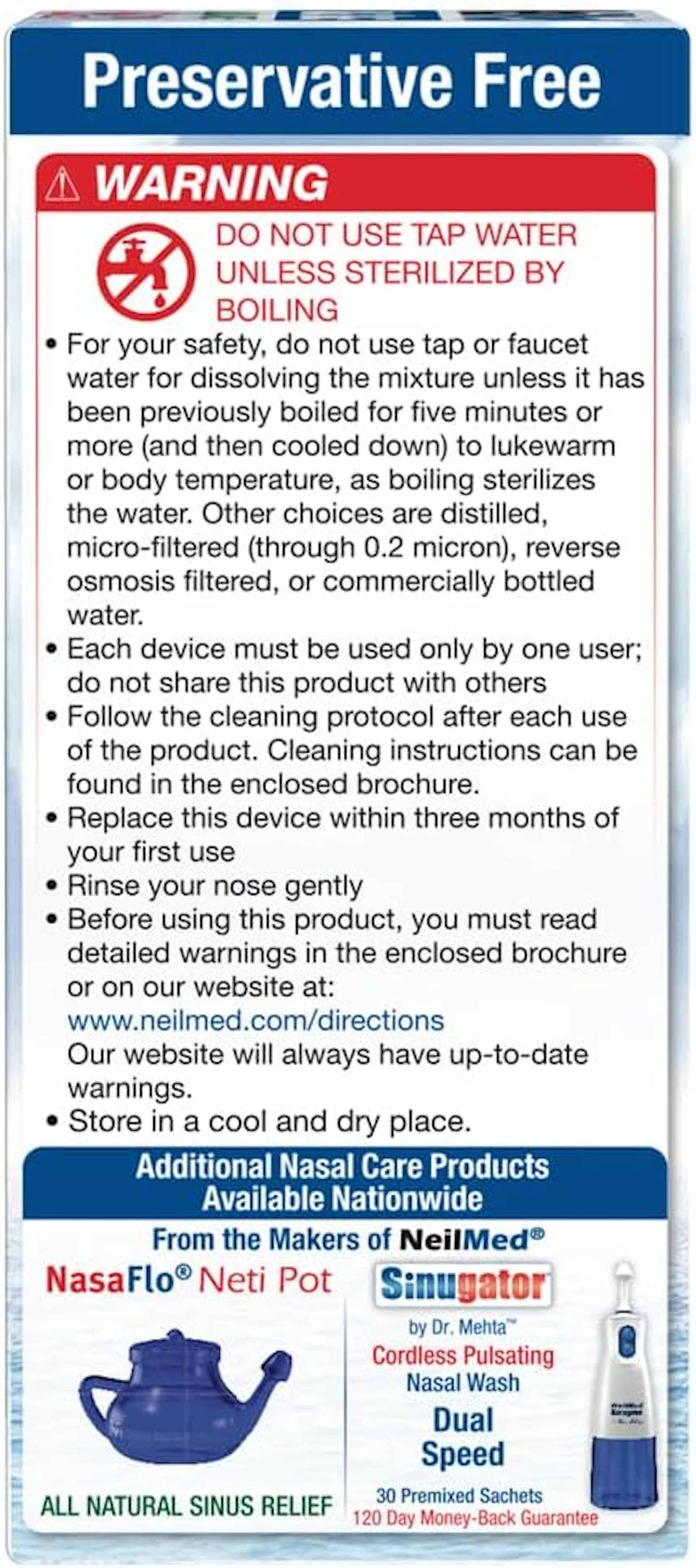 Neilmed Sinus Rinse Refill Kit