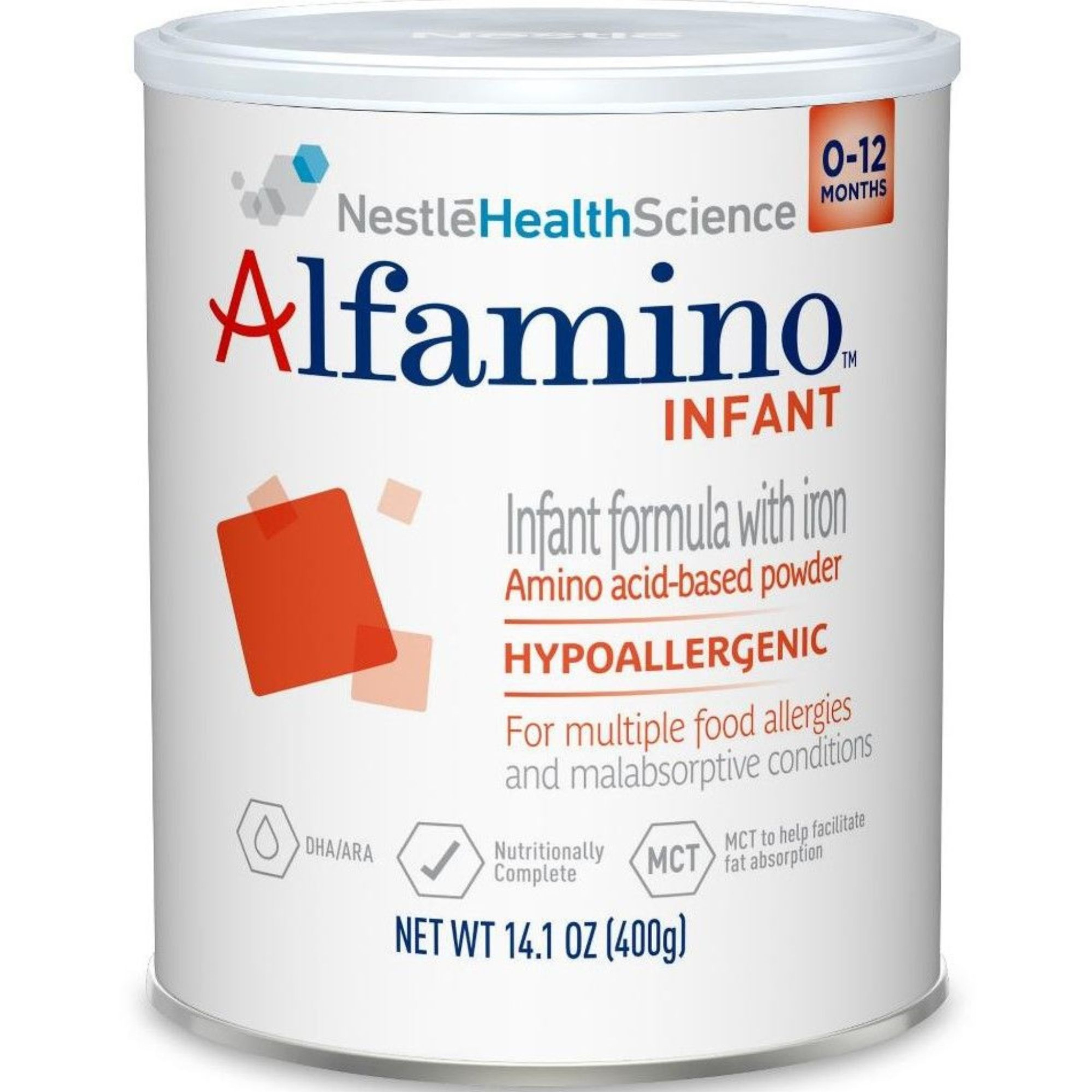 Alfamino Infant Formula With Iron, Amino Acid Based Powder, 14.1 ozAlfamino Infant Formula With Iron, Amino Acid Based Powder, 14.1 oz
