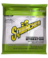 Sqwincher Powder Pack Electrolyte Replenishment Drink Mix, Lemon-Lime Flavor Packets, X385-M3600, 23.83 oz. - Case of 32