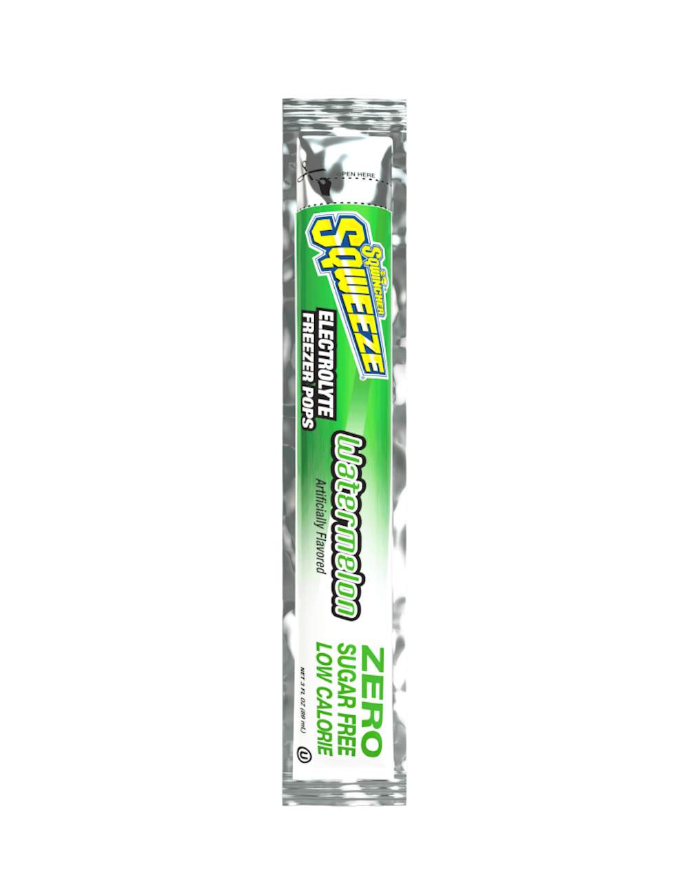 Sqwincher Zero Sugar Free Electrolyte Replenishment Freezer Pop, Variety Flavors, X478-W7600, Bag of 10