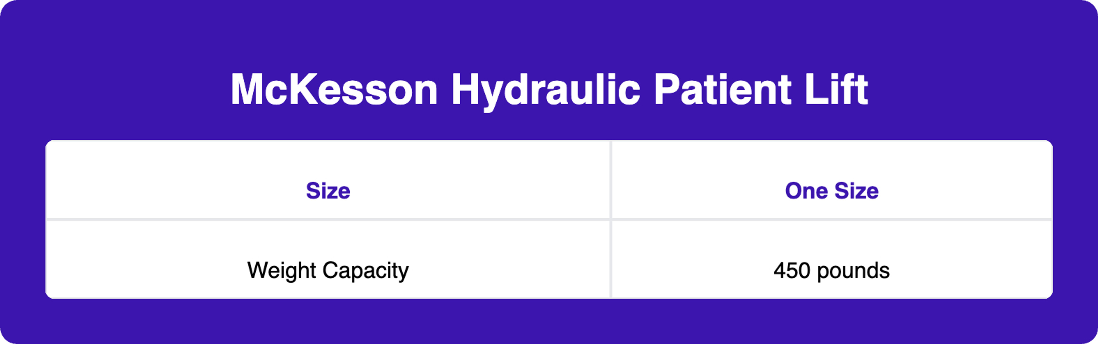 McKesson Hydraulic Patient Lift