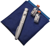 Medicool Poucho Double Pen Cooling Pouch For Insulin, PSMALLBLUE, Small (Blue) - 1 Each