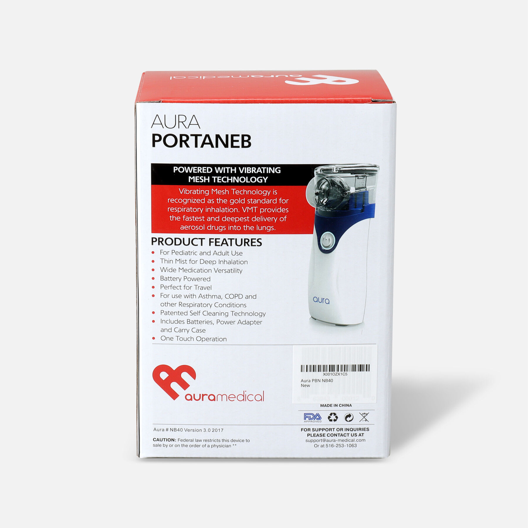 Aura Portable Aerosol Nebulizer