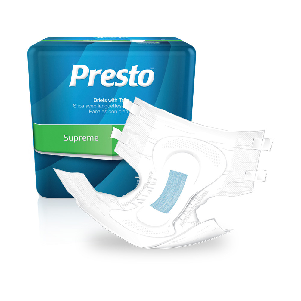 Presto Supreme Full Fit Briefs, Maximum Absorbency