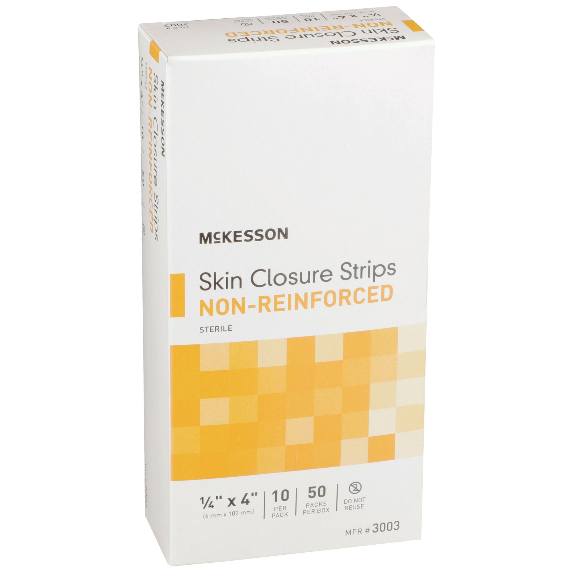 McKesson Skin Closure Strip, Sterile, Non-Reinforced, 3003, Box of 50