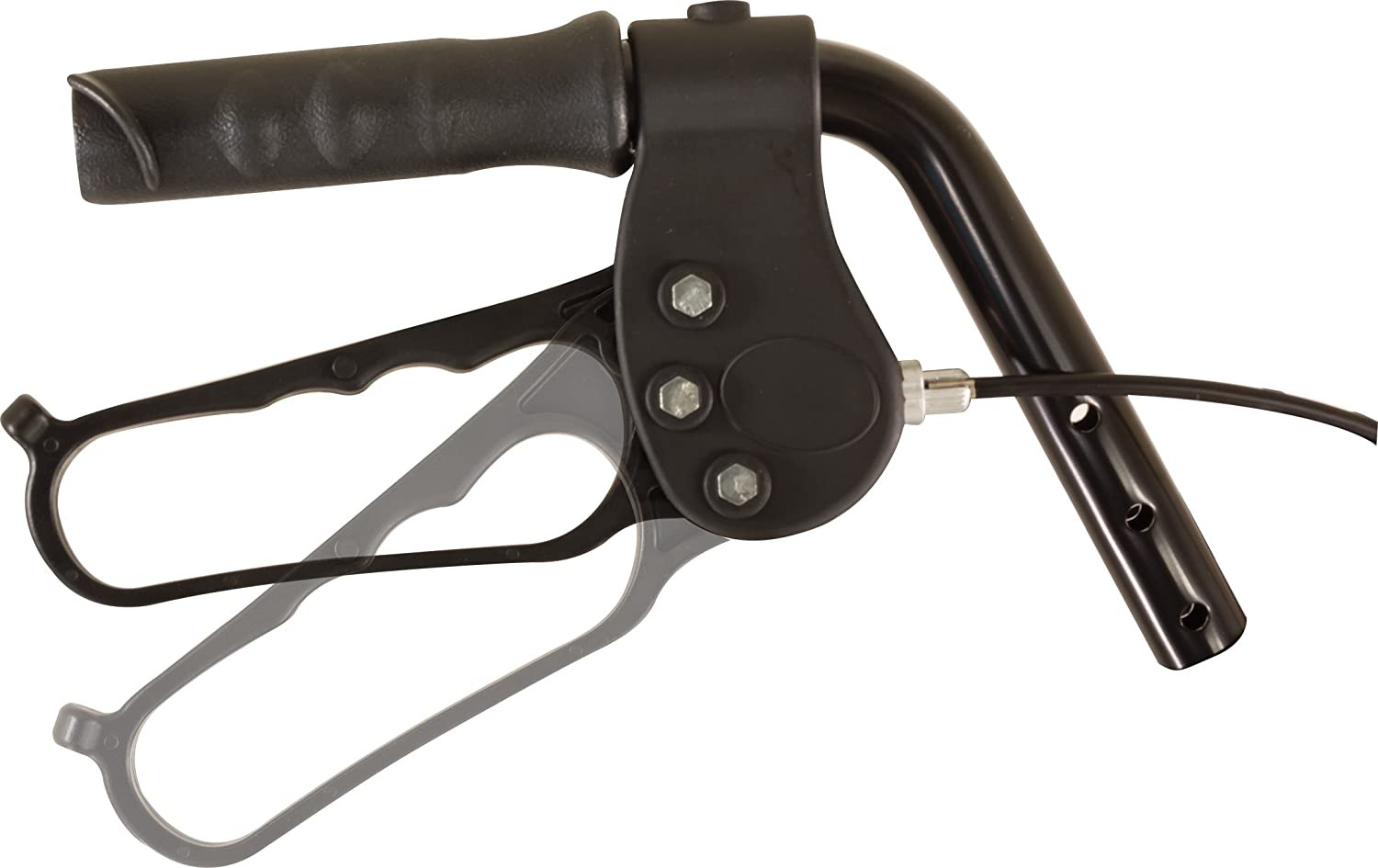 PMI Bariatric Aluminum Rollator, 8" Wheels, RLAB8BG, Burgundy - 1 Each