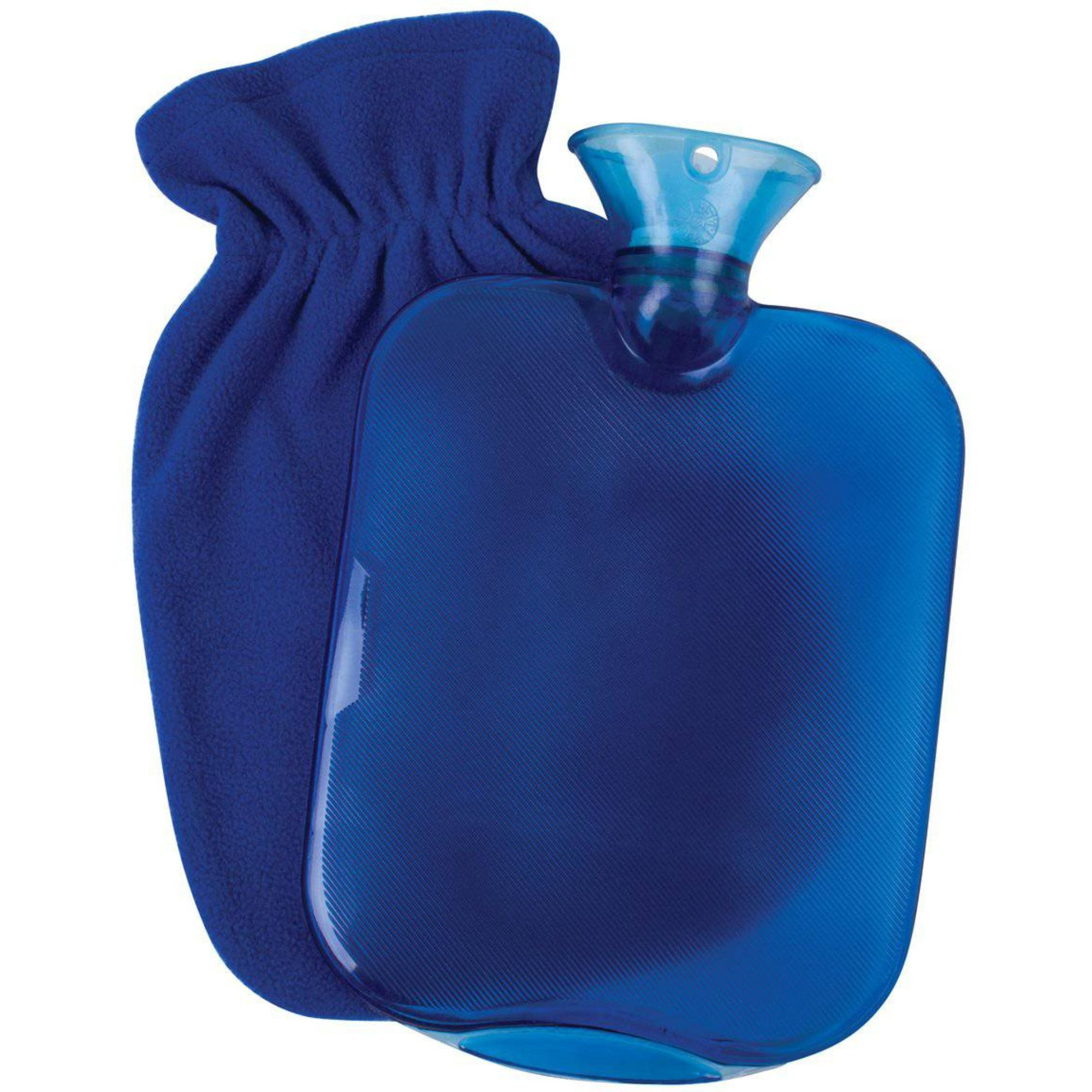Carex Hot Water Bottle with Fleece Cover