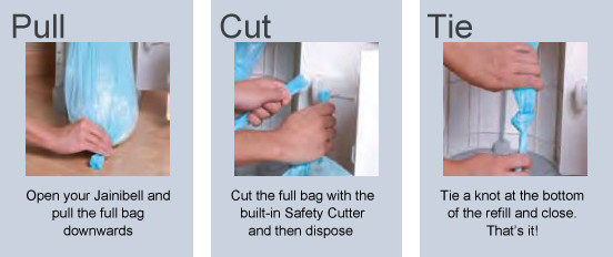 Janibell Bag Liner for 280 Series Akord Disposal System, Scented