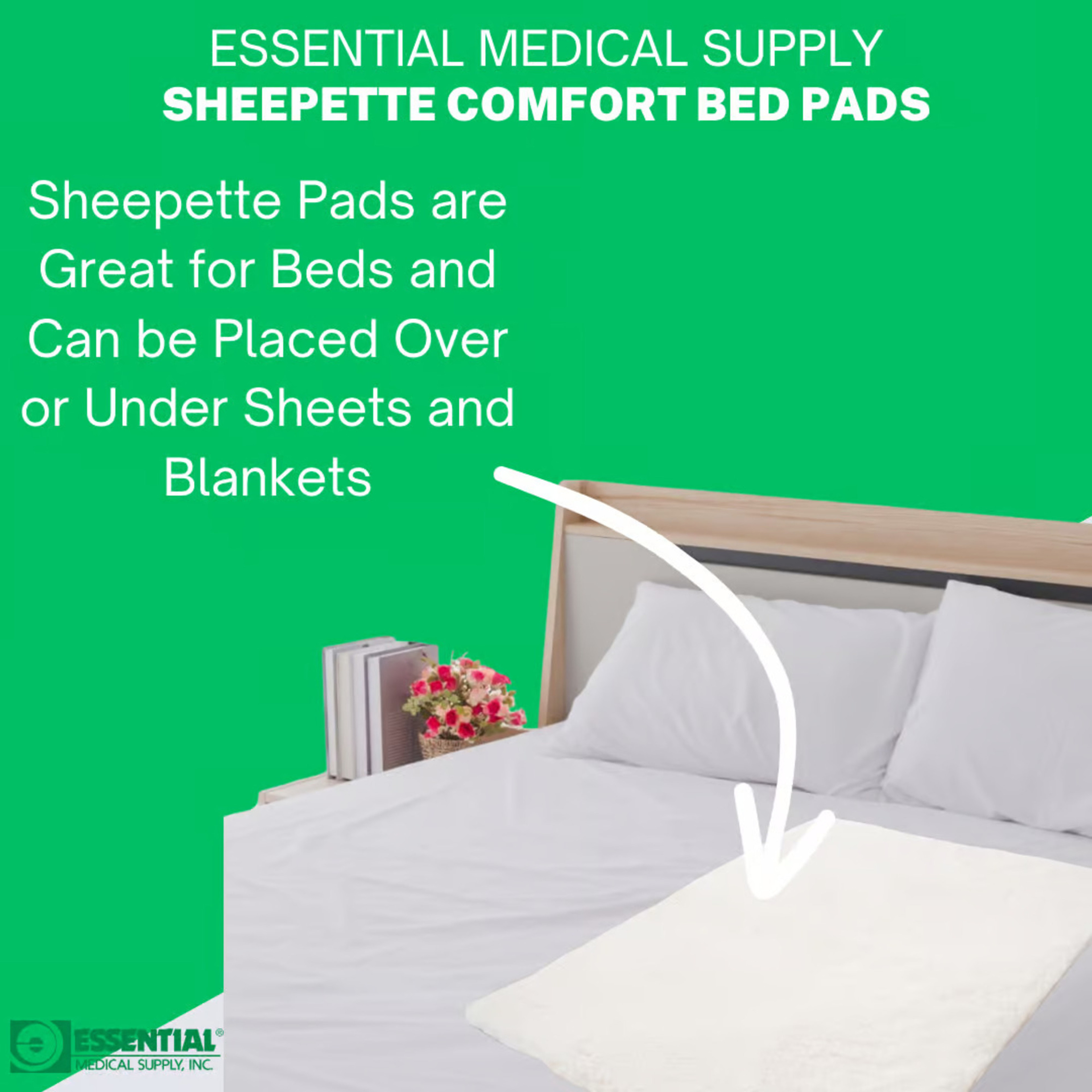 Essential Medical Supply Sheepette Bed Pad