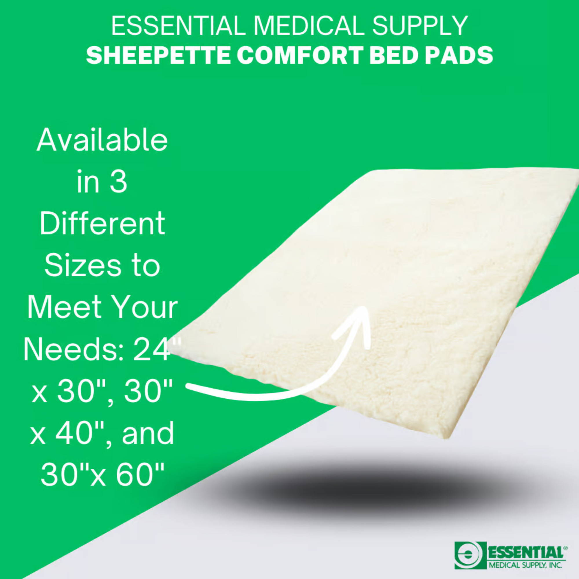 Essential Medical Supply Sheepette Bed Pad