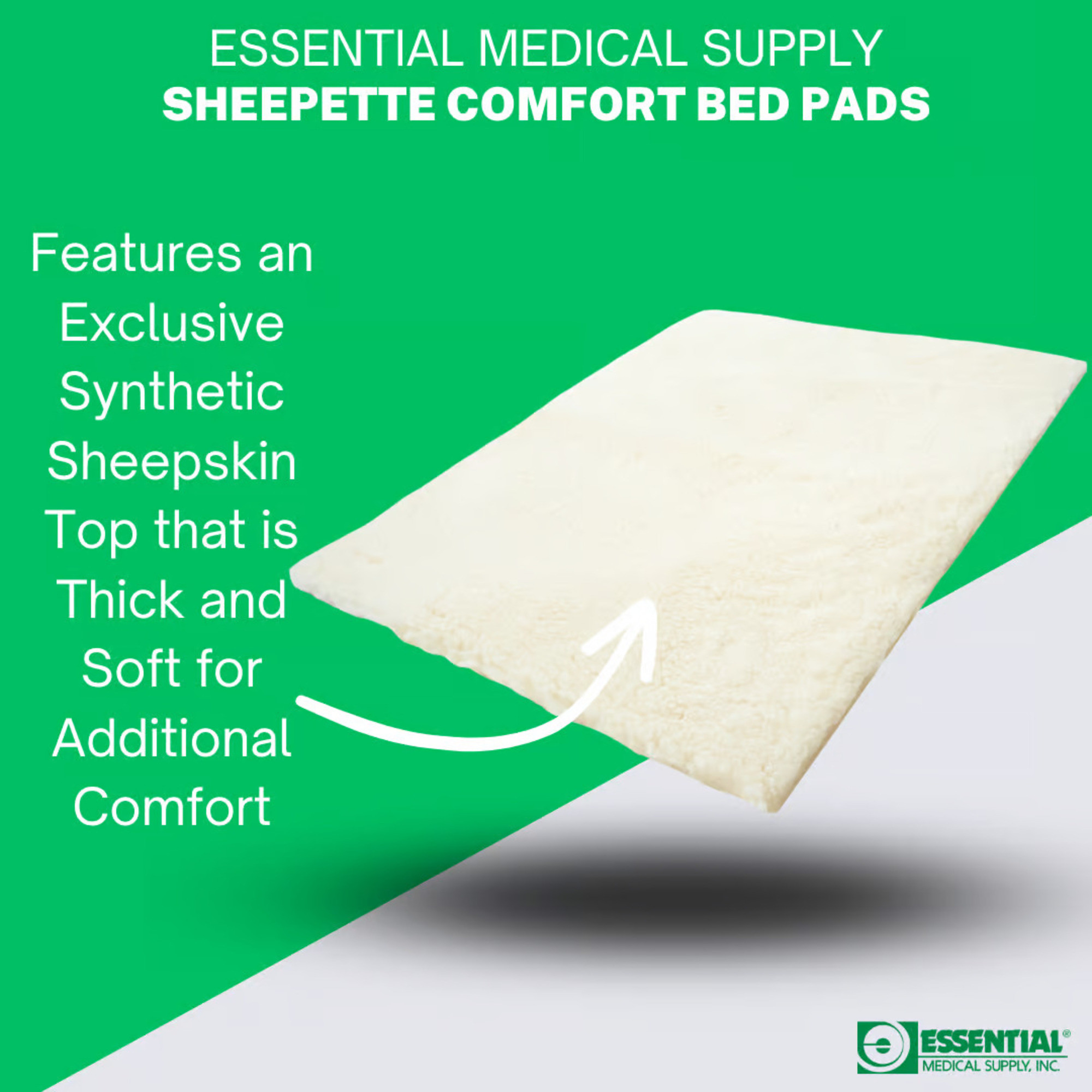 Essential Medical Supply Sheepette Bed Pad