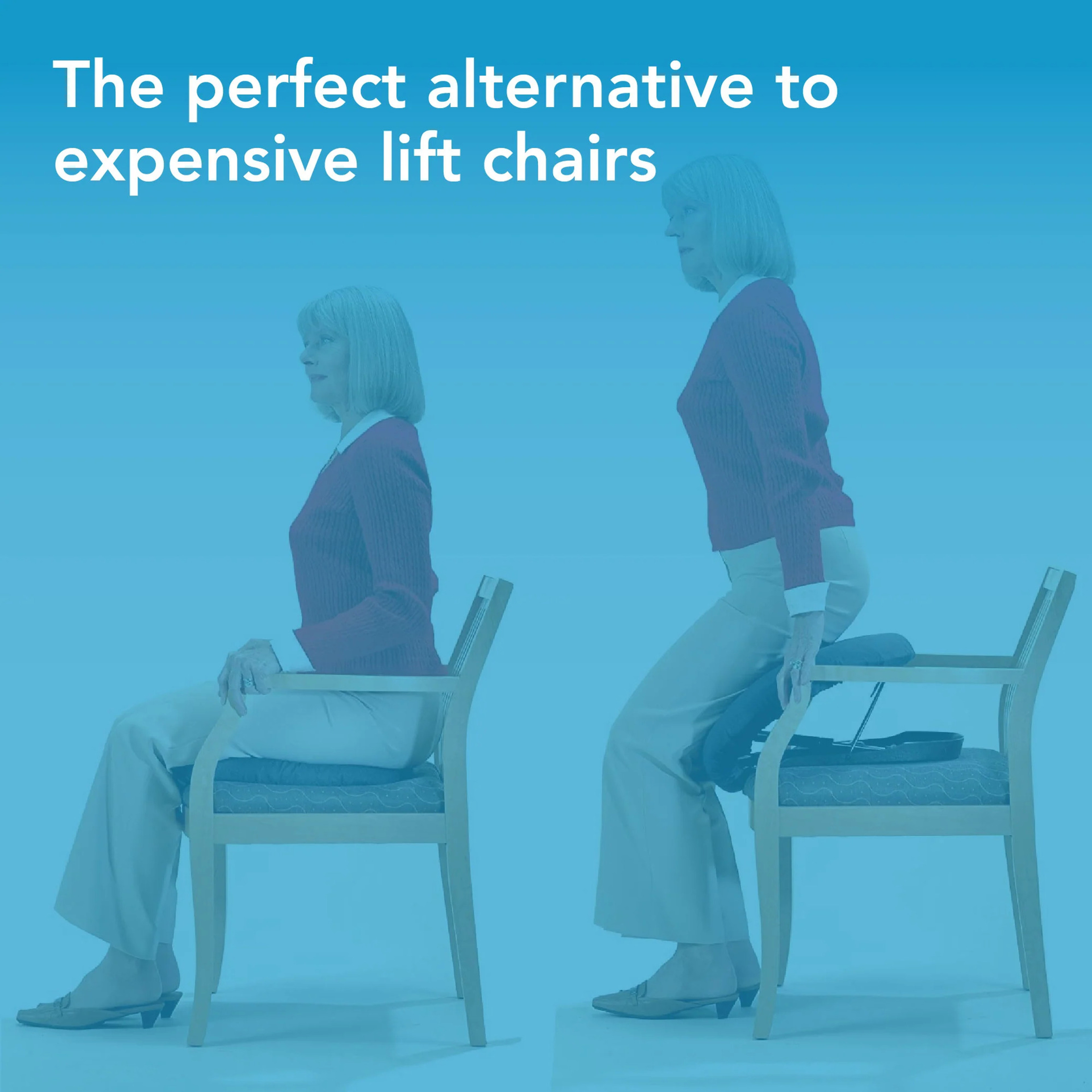 Carex Upeasy Seat Assist Plus Manual Lifting Cushion, CCFUPE3, 1 Each