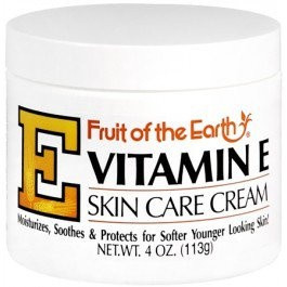 Fruit of the Earth Vitamin E Skin Care Cream, 07166100974, 4 oz. - 1 Each