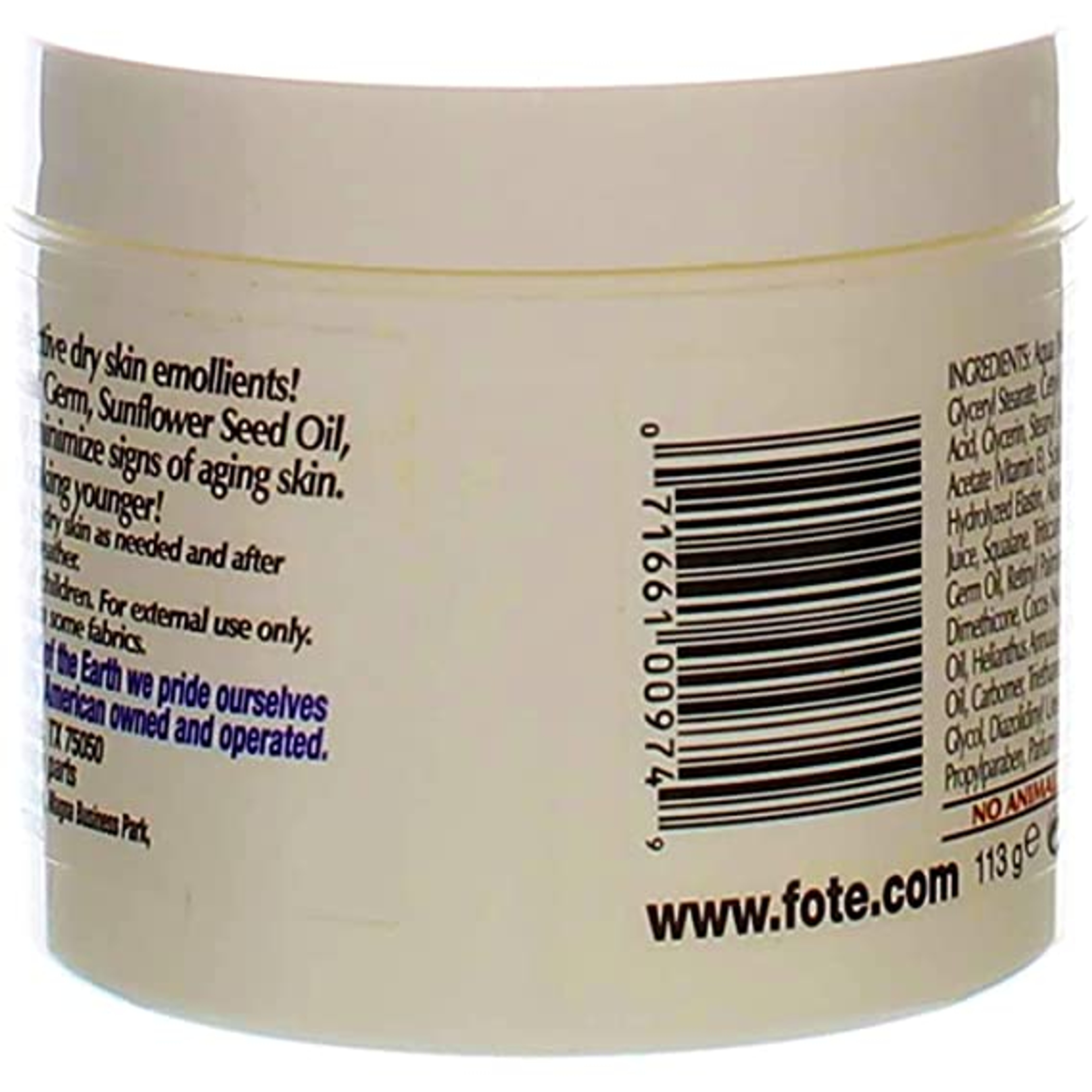 Fruit of the Earth Vitamin E Skin Care Cream