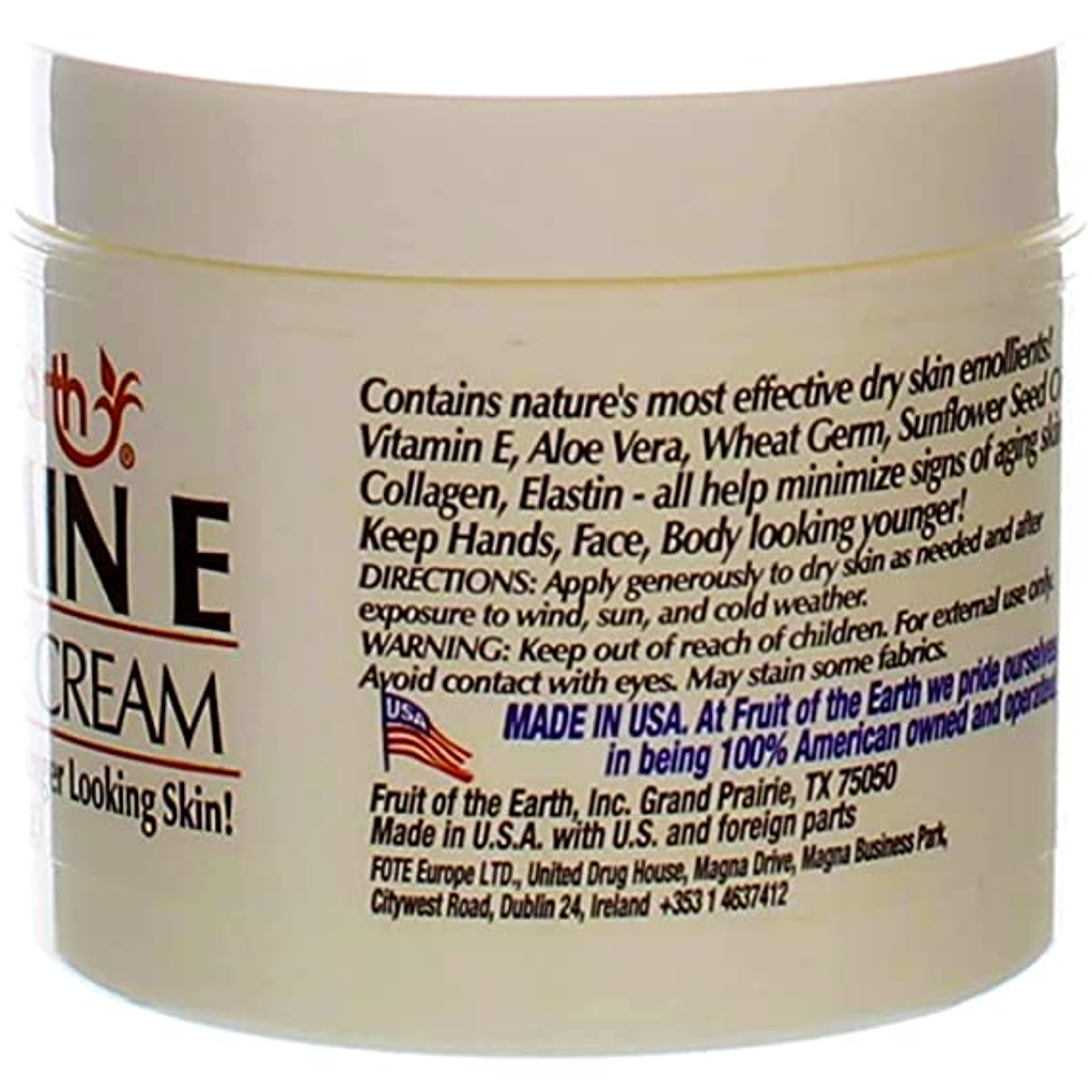 Fruit of the Earth Vitamin E Skin Care Cream